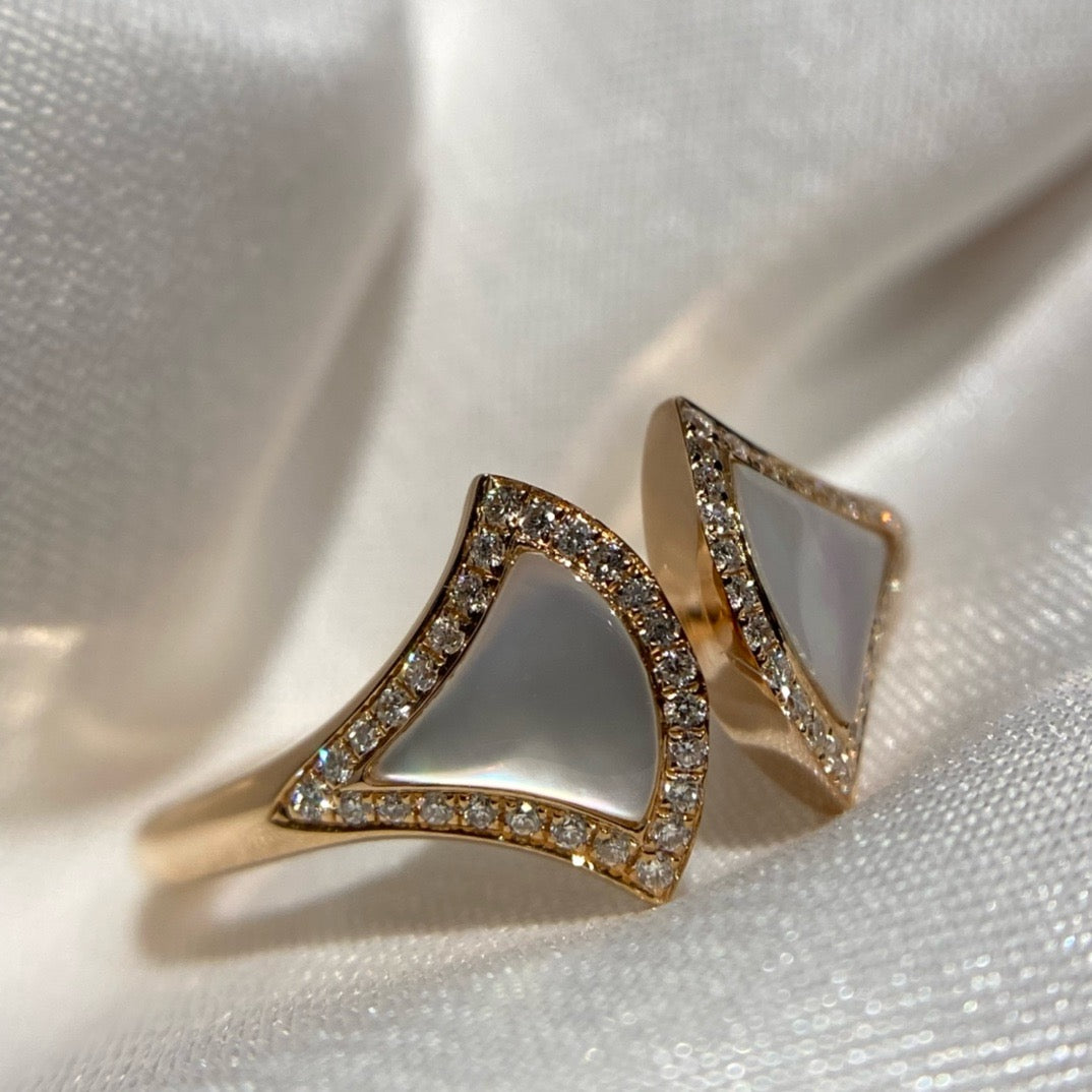 خاتم بولغاري ذهب عيار 18 , الماس vvs1