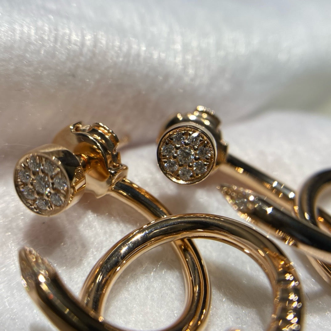 أقراط كارتييه ذهب عيار 18, ألماس vvs1