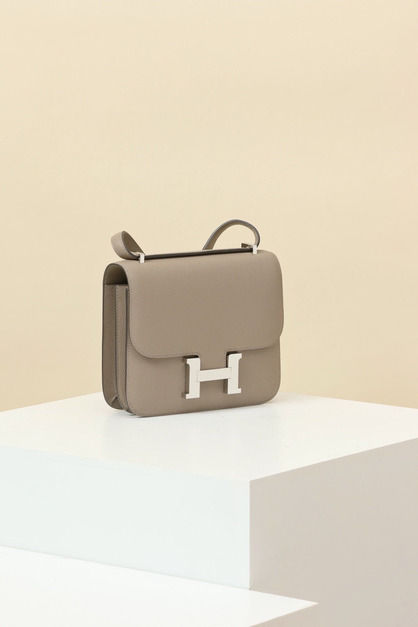 CJ19 19 cm , Asphalt Grey Epsom leather PHW #4328