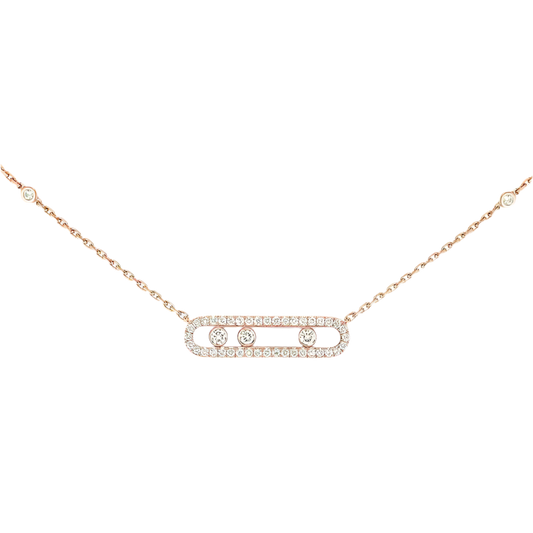 Baby Move Pavé Diamond Necklace
