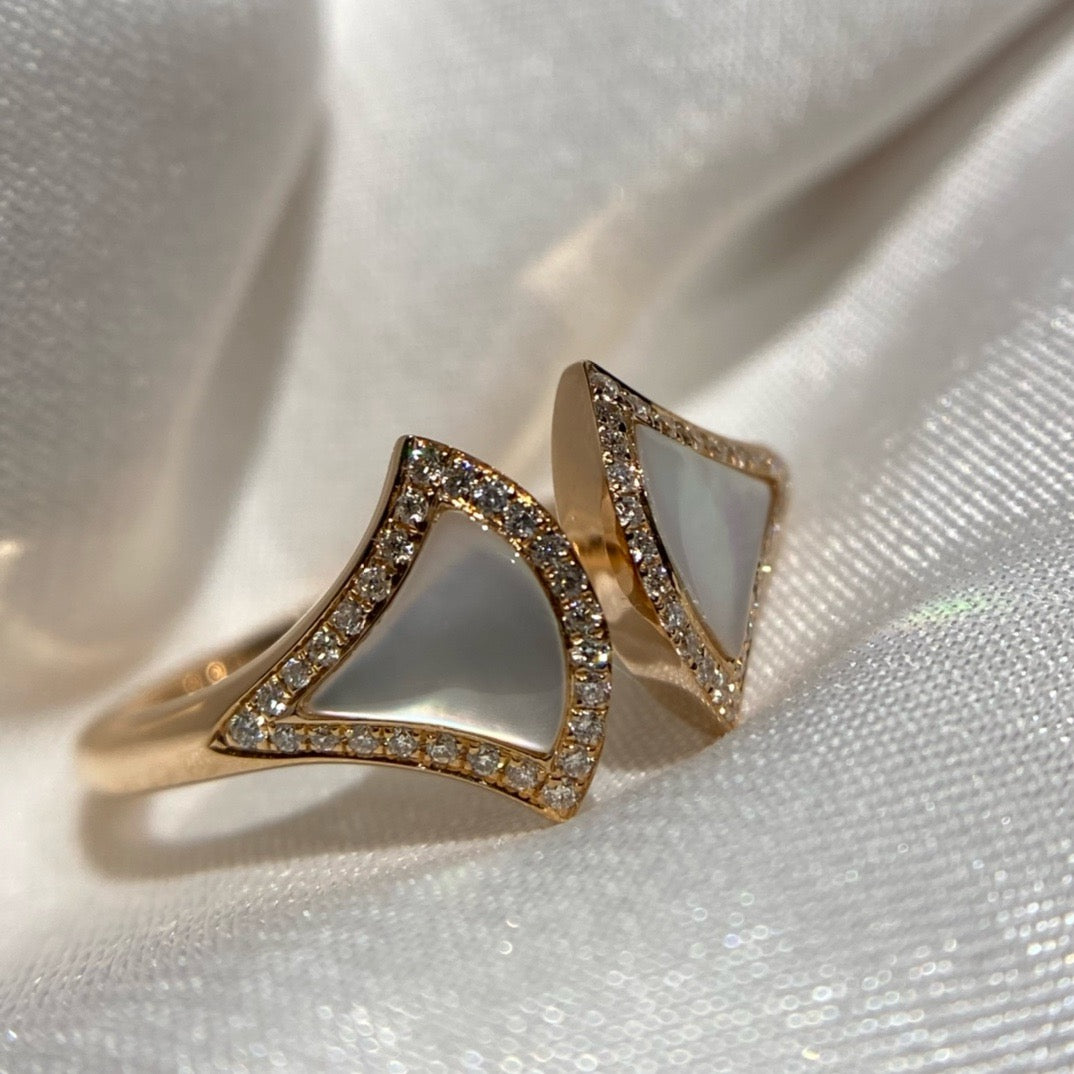 خاتم بولغاري ذهب عيار 18 , الماس vvs1