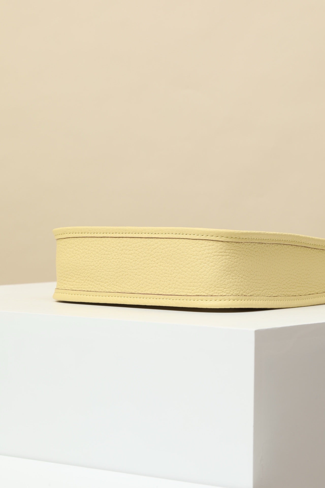 YF16 1Z Chick Yellow , Clemence bull leather crossbody bag  , PHW #4401