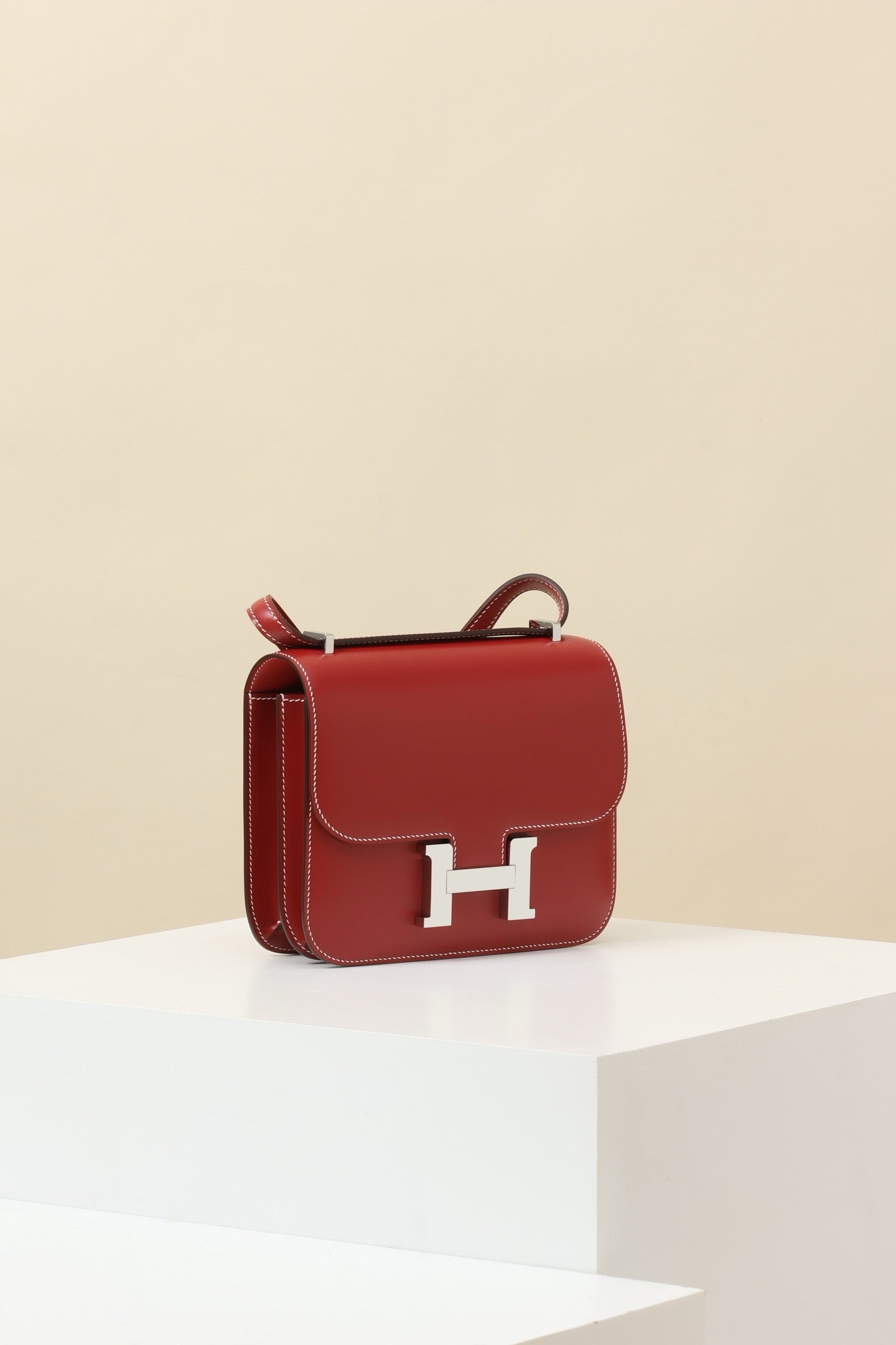 CJ19 19 cm ,  Ferrari Red Box leather PHW #4293