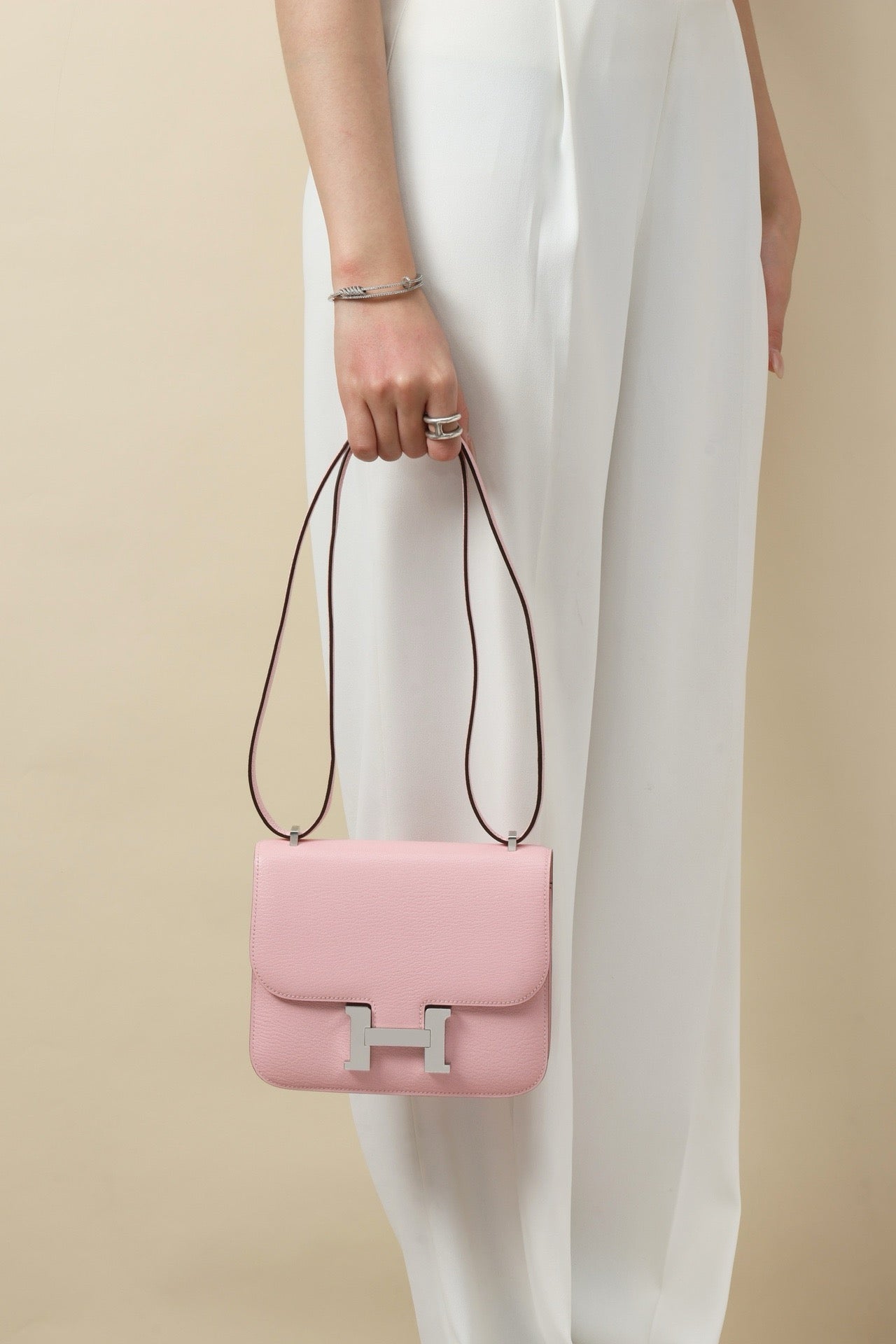 CJ19 19 cm ,  3Q Sakura Pink Goatskin PHW #4344