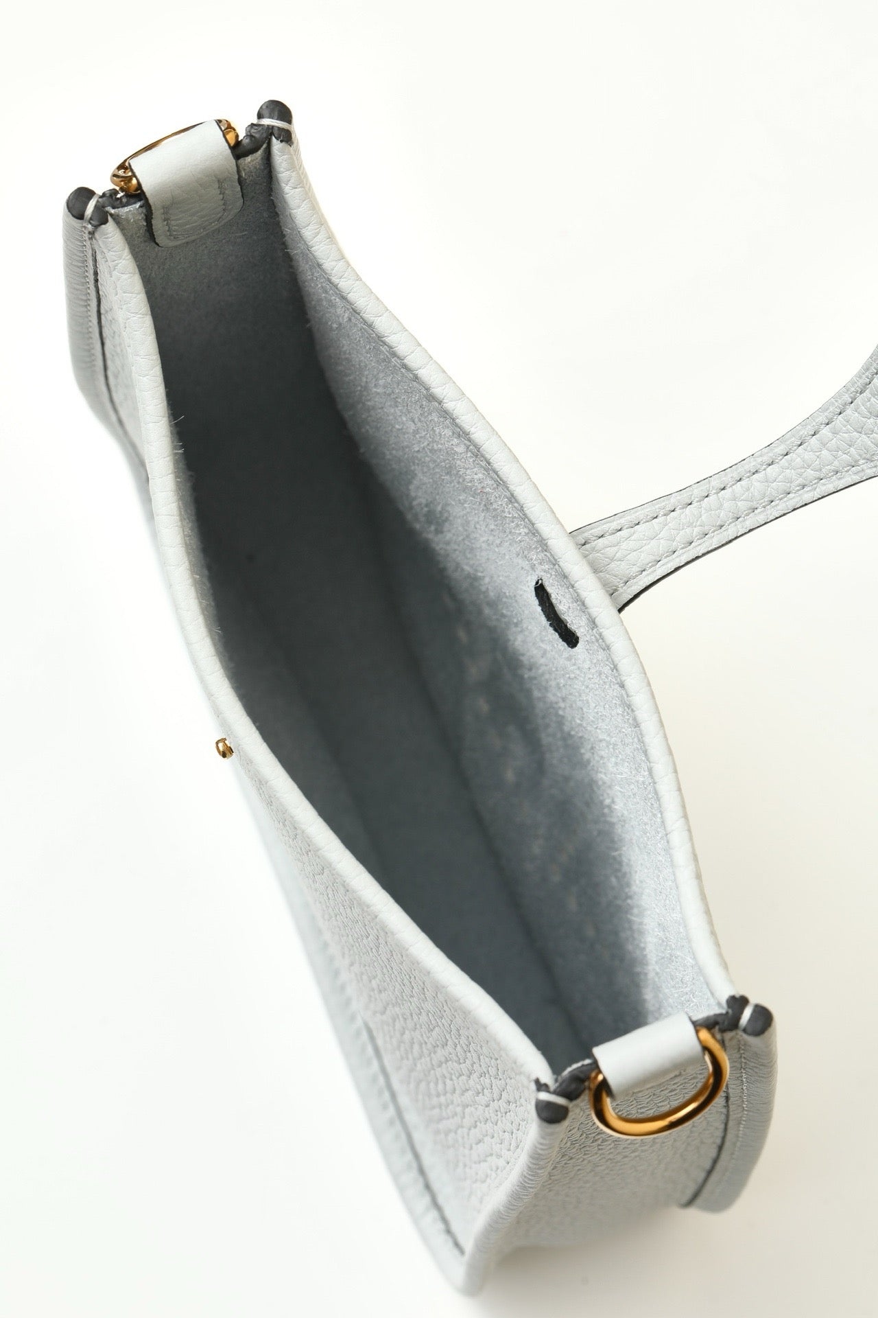 YF16 08 Holy Grail Blue ,Clemence bull leather crossbody bag  , GHW #4420