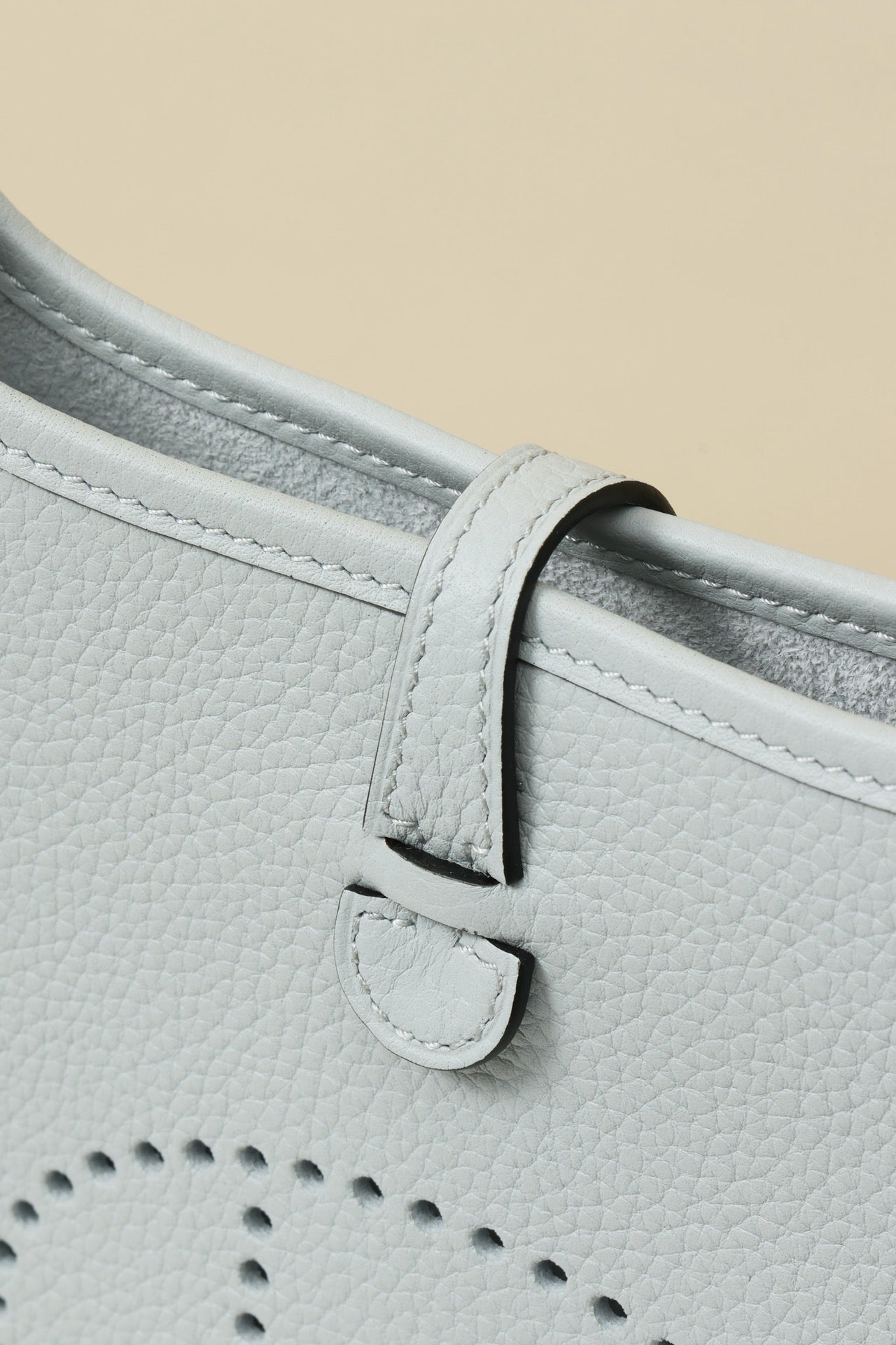 YF16 08 Holy Grail Blue ,Clemence bull leather crossbody bag  , PHW #4416