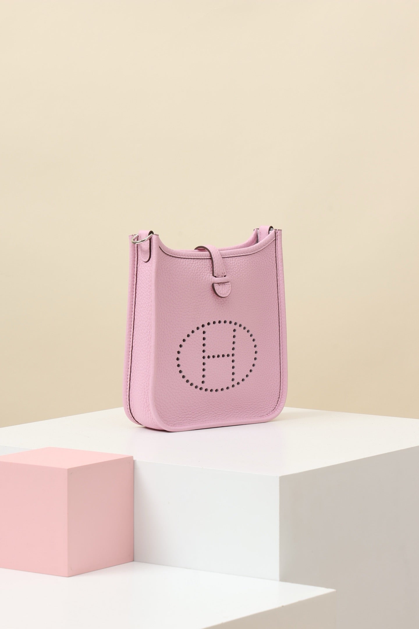 YF16 X9 Mallow Purple ,Clemence bull leather crossbody bag  , PHW #4412