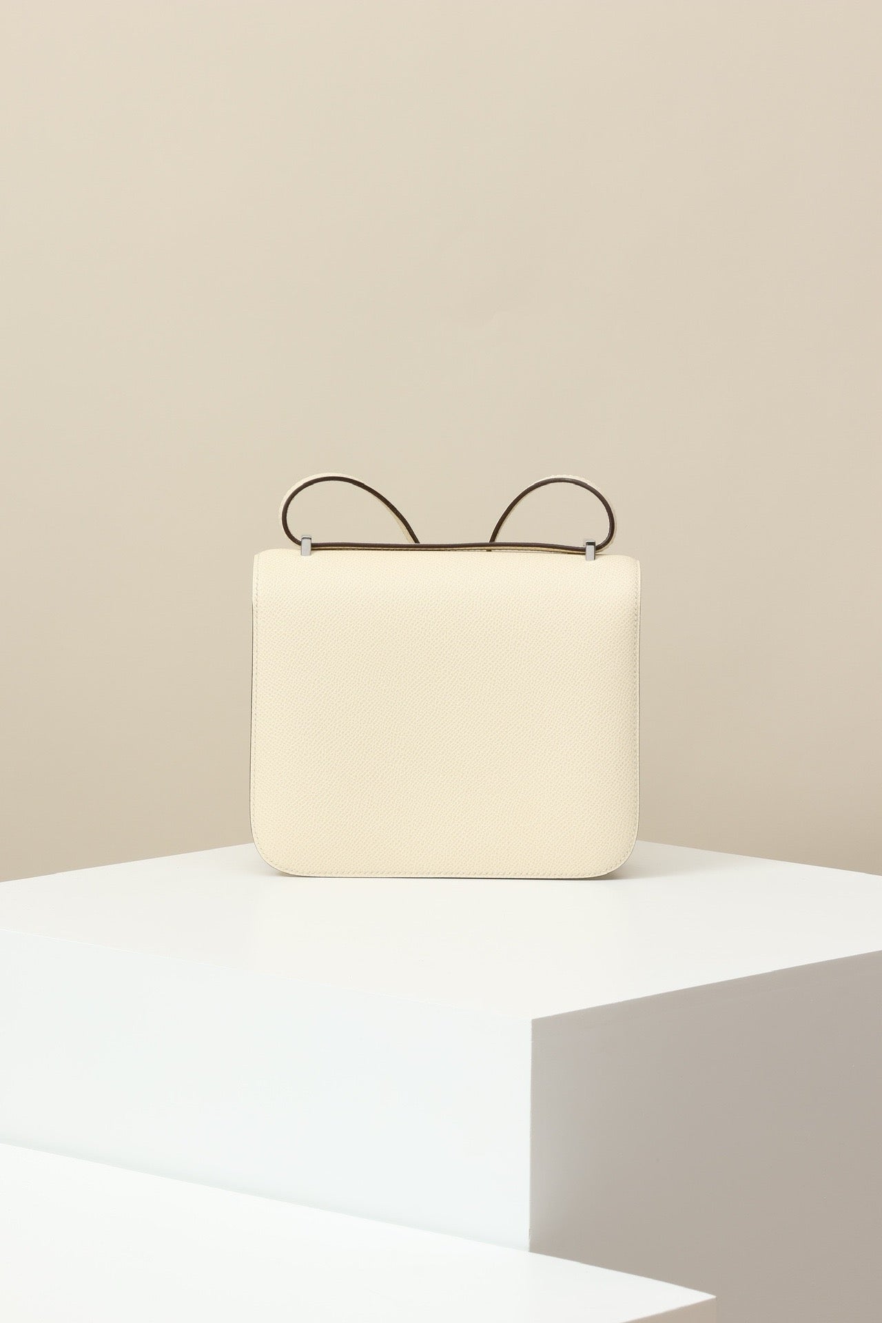 CJ19 19 cm ,  Cream White Epsom leather PHW #4301