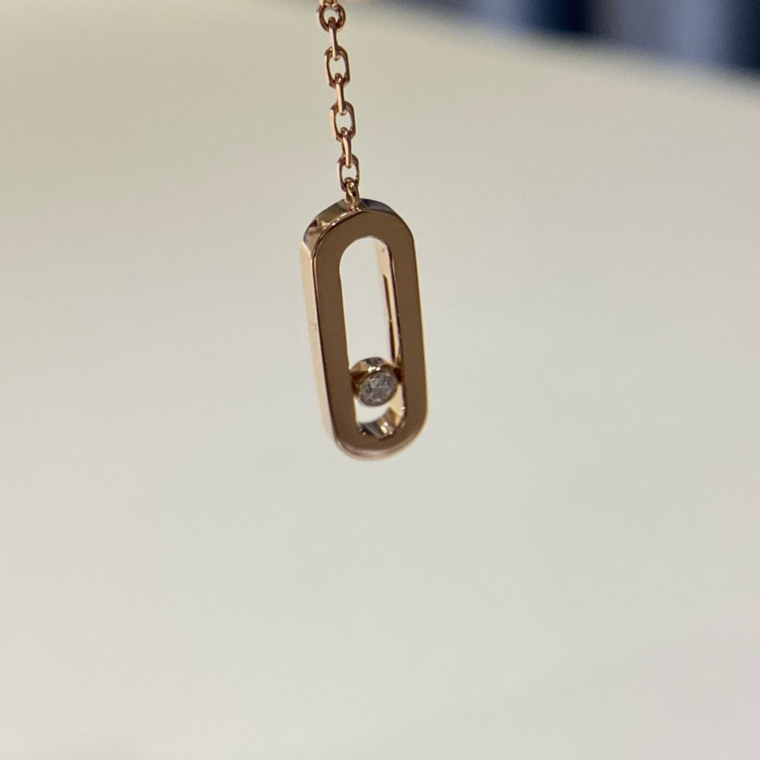 سلسال ميسيكا ذهب عيار 18 , الوزن 3.6 جرام الماس vvs