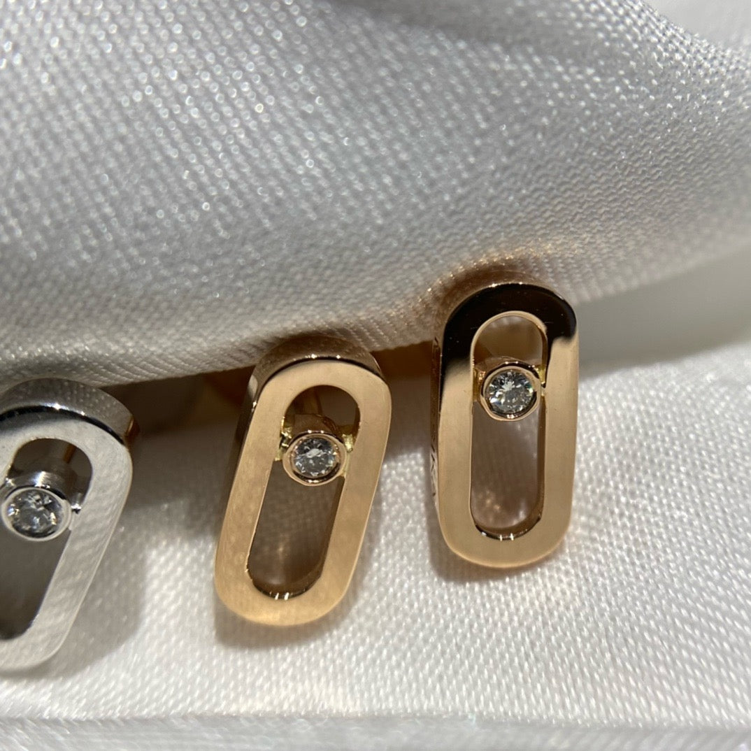 ميسيكا اقراط ذهب عيار 18 , 2.4  جرام , الماس vvs