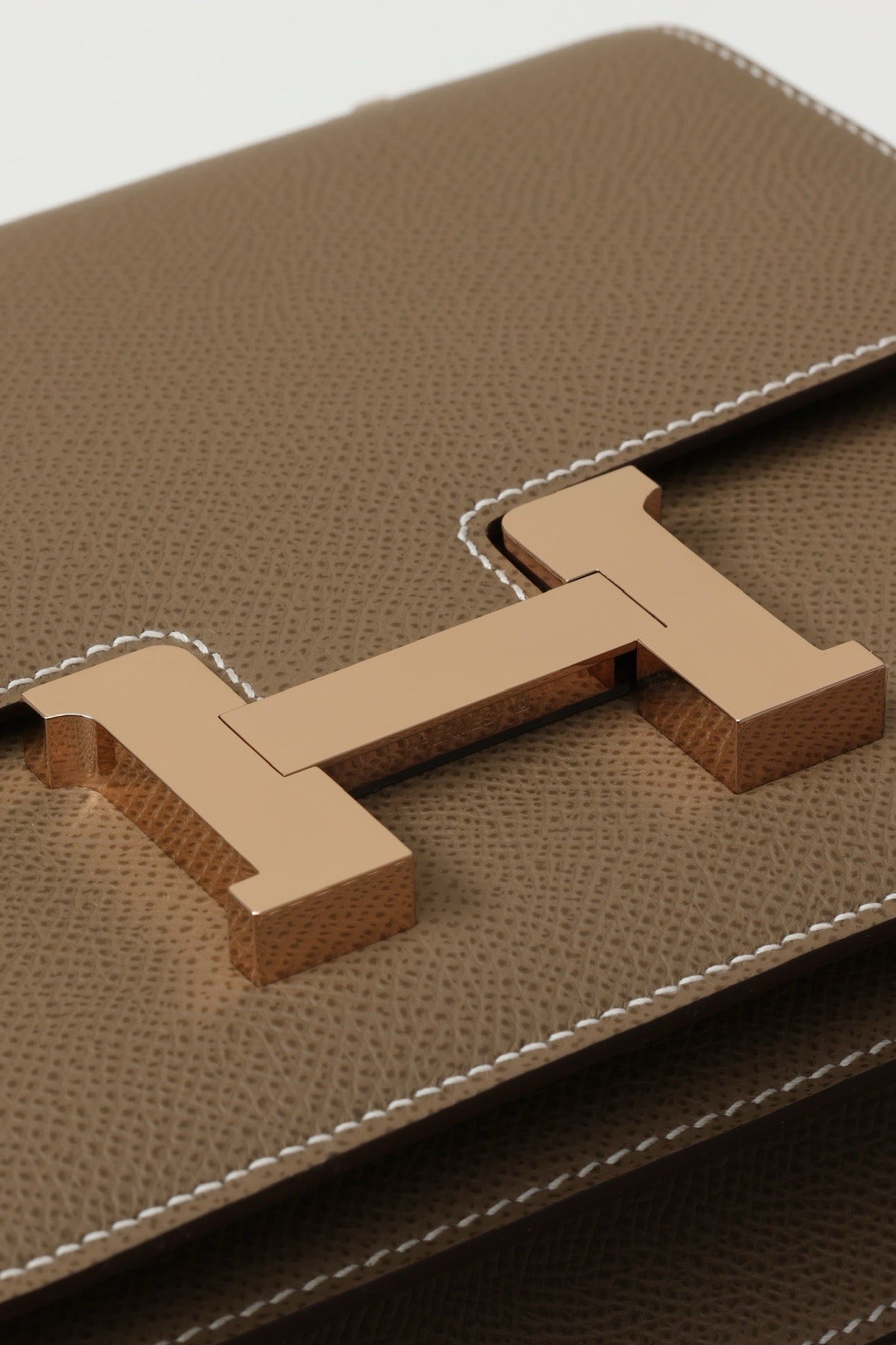 CJ19 19 cm , Elephant Grey Epsom leather Rose Gold Hardware#4317