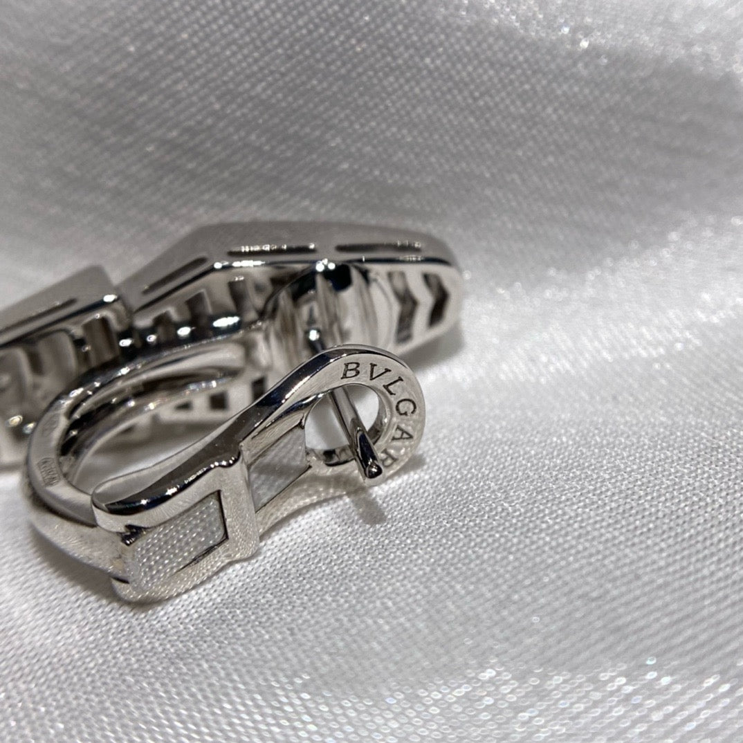 أقراط بولغاري ذهب عيار 18 , الماس vvs1