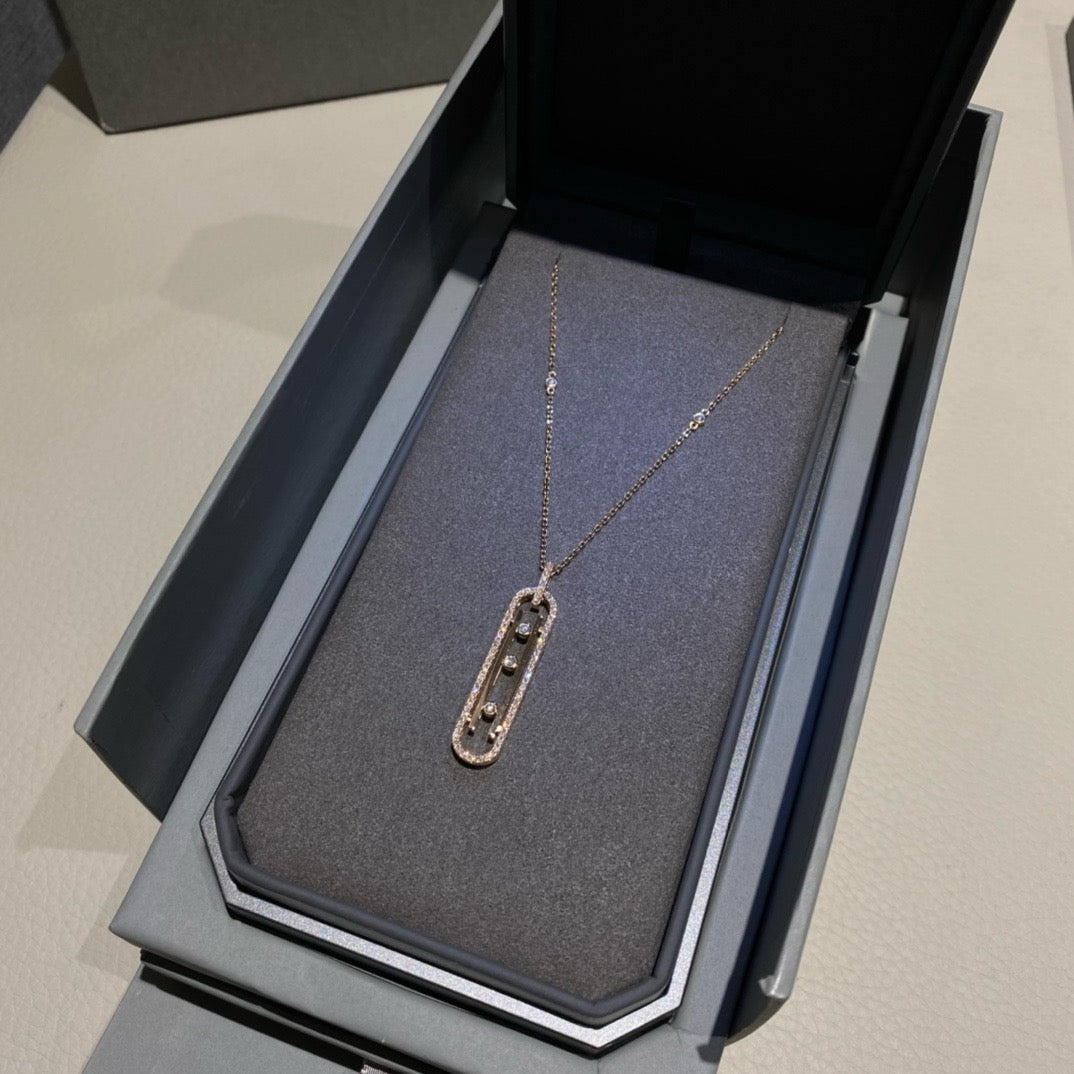 سلسال ميسيكا ذهب عيار 18 , الوزن 11.8 جرام الماس vvs1