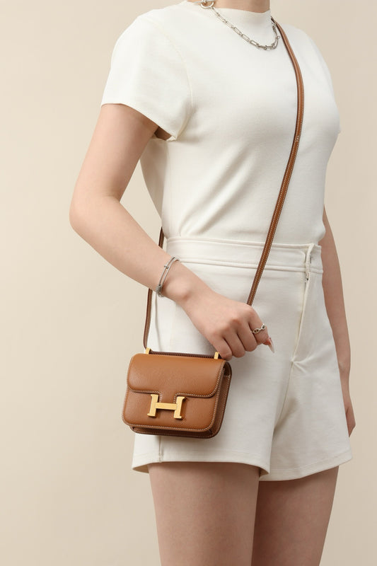 CJ14 , 14 cm, CK37 Gold Brown GHW #4356