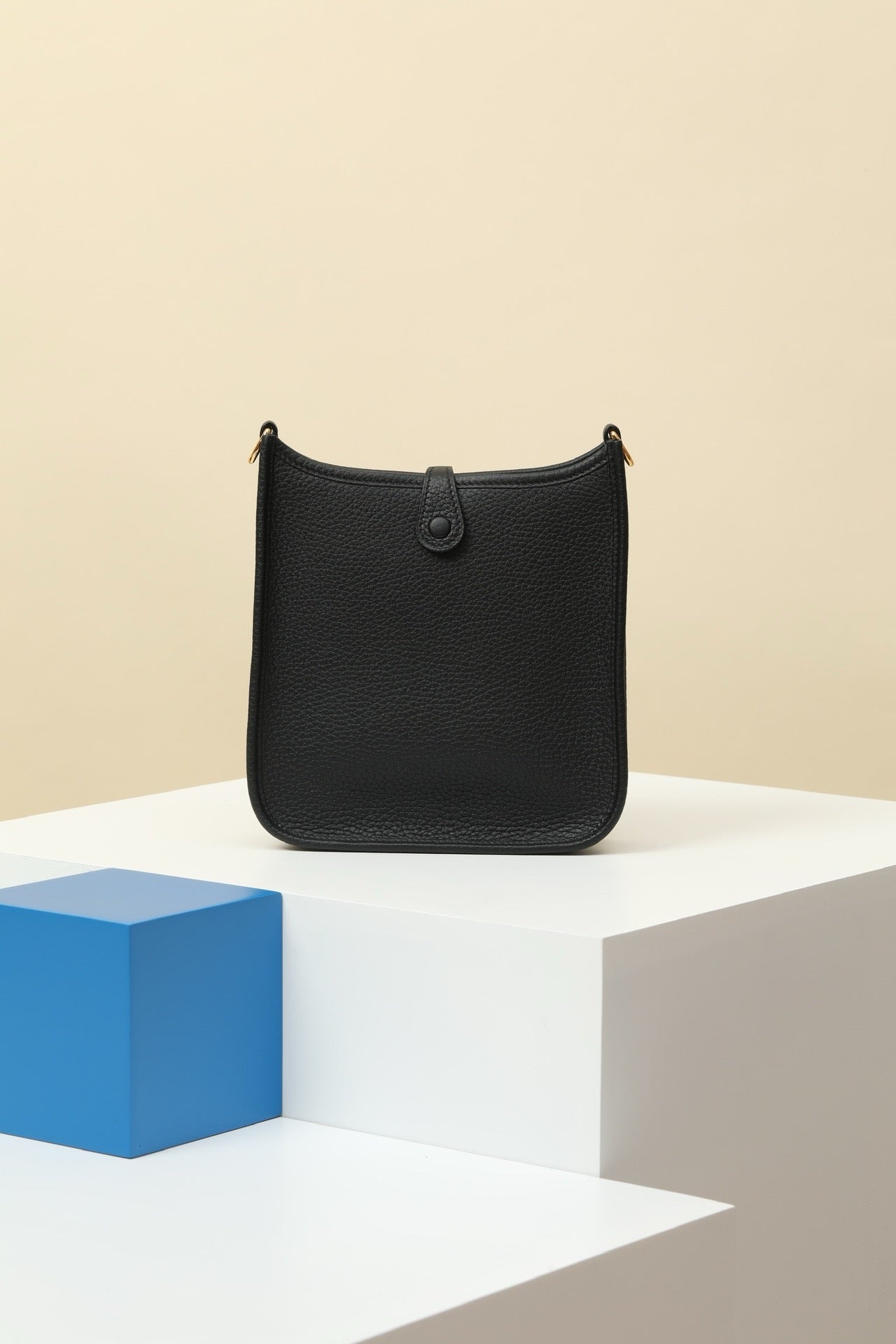 YF16 CK89 BlackClemence bull leather crossbody bag  ,GHW#4443