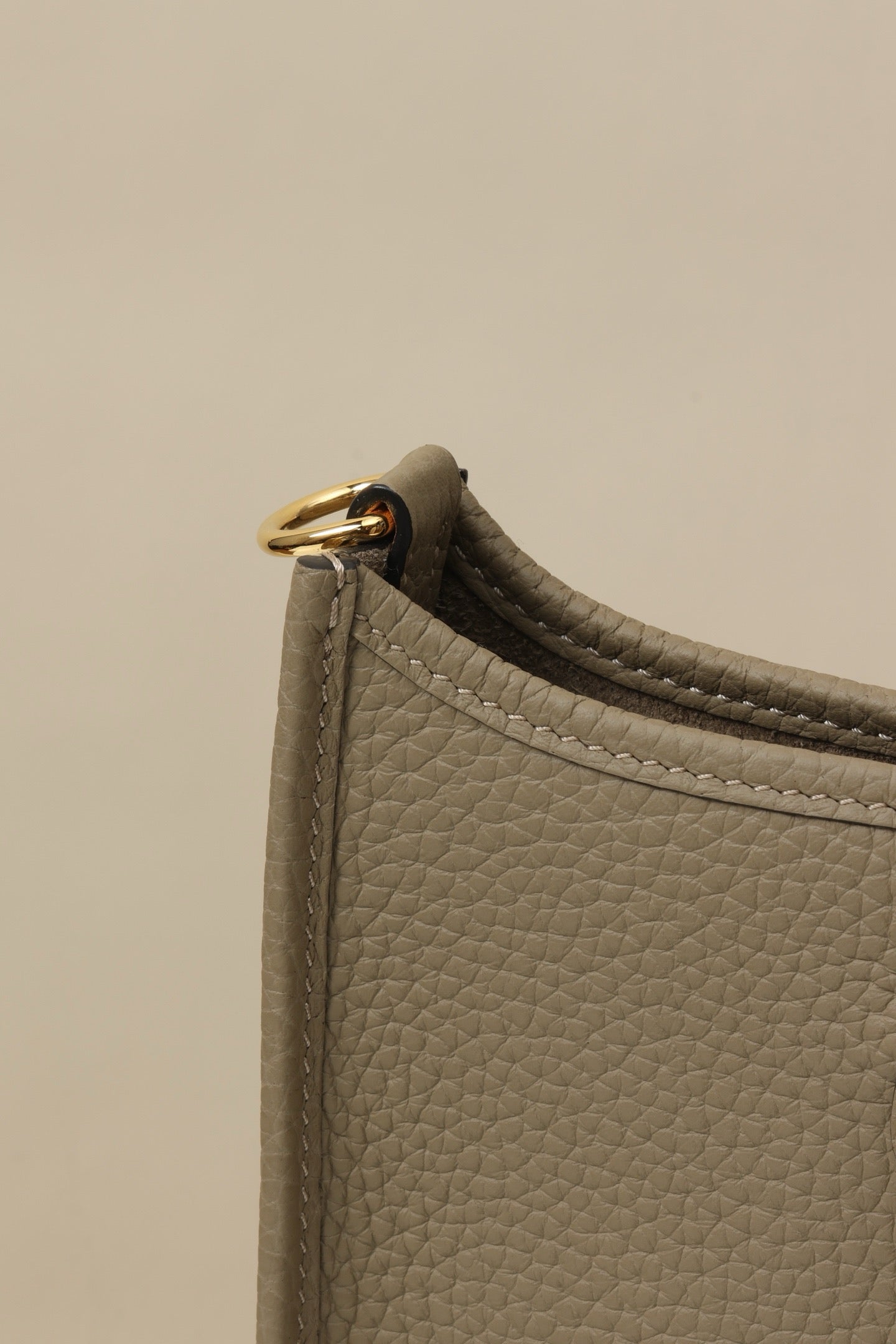 YF16 8Q Marfa Beige, Clemence bull leather crossbody bag  , GHW #4406