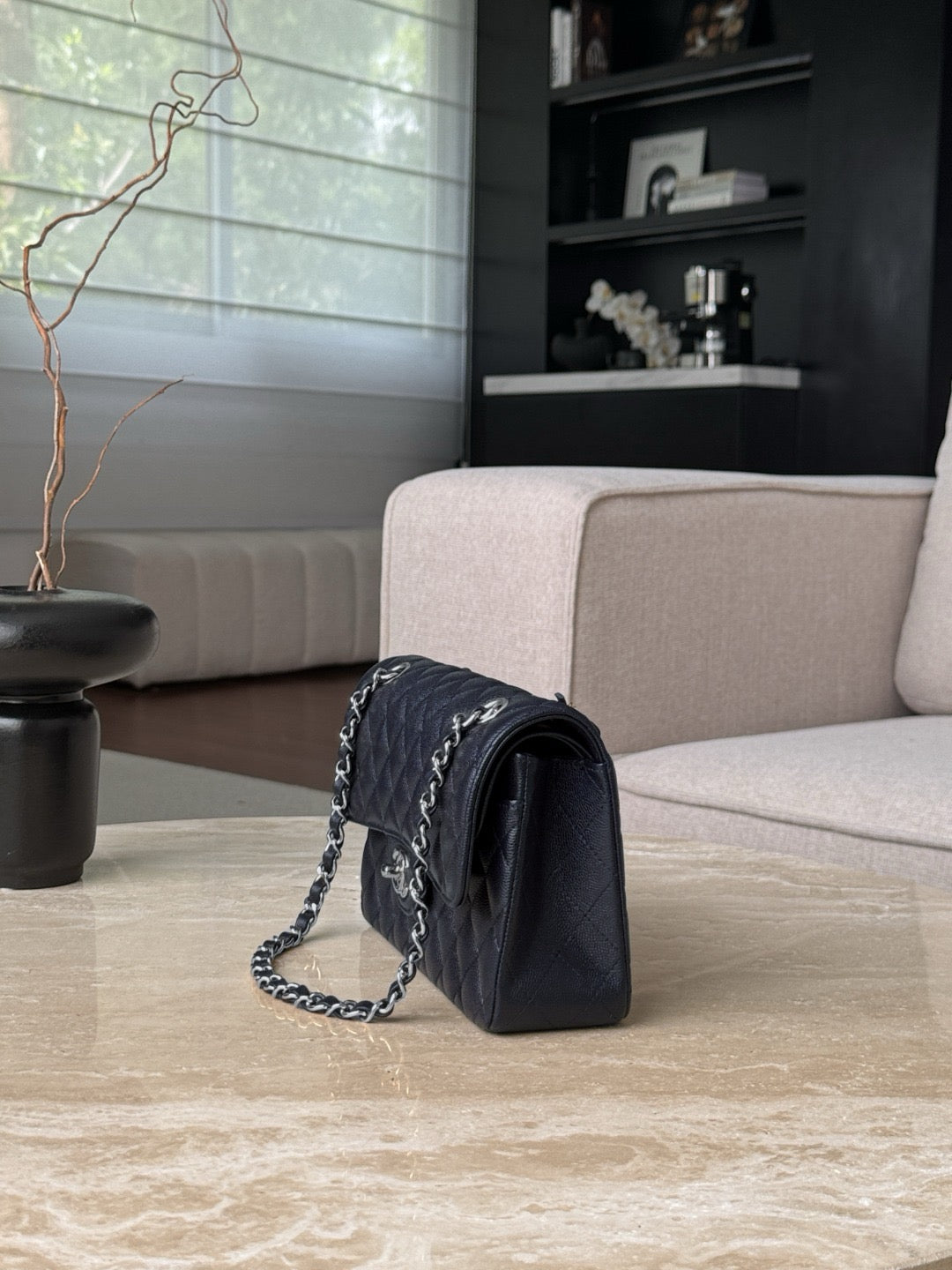 Cf23 Silver Hardware, Caviar # 4230