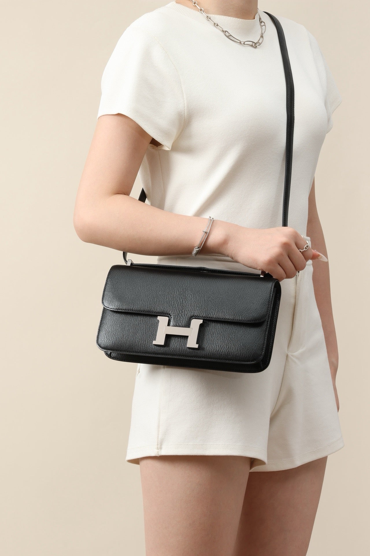 CJG24 ,  CK89 Black Goatskin ,PHW #4380