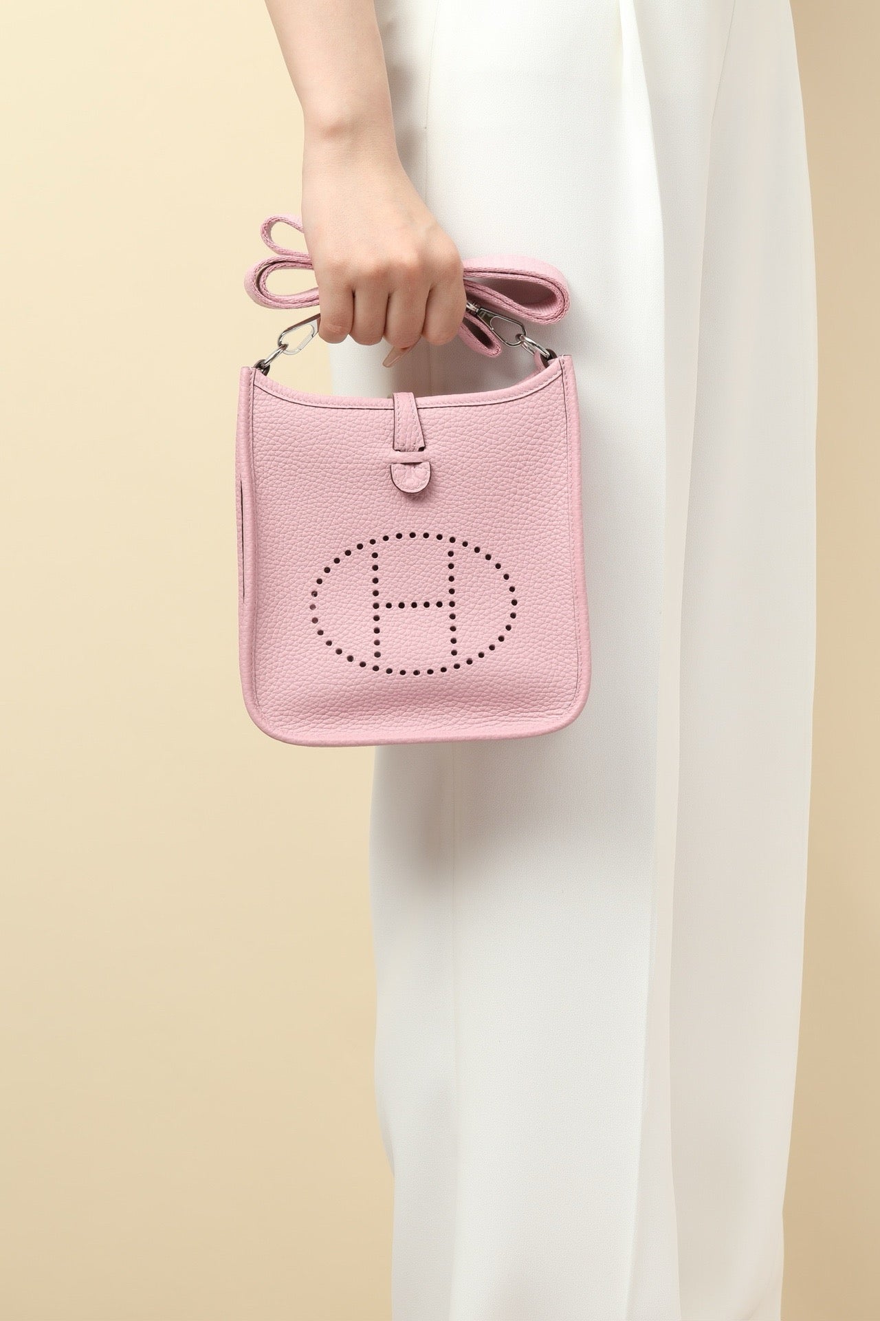 YF16 X9 Malva PurpleClemence bull leather crossbody bag  ,PHW#4439