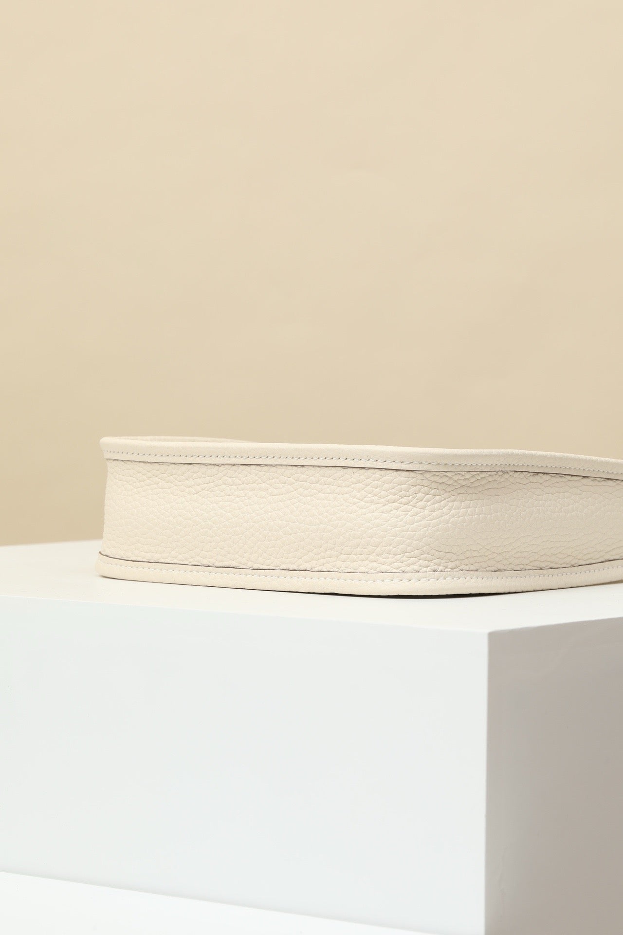 YF16 I2 Cream White Clemence bull leather crossbody bag  , PHW #4454