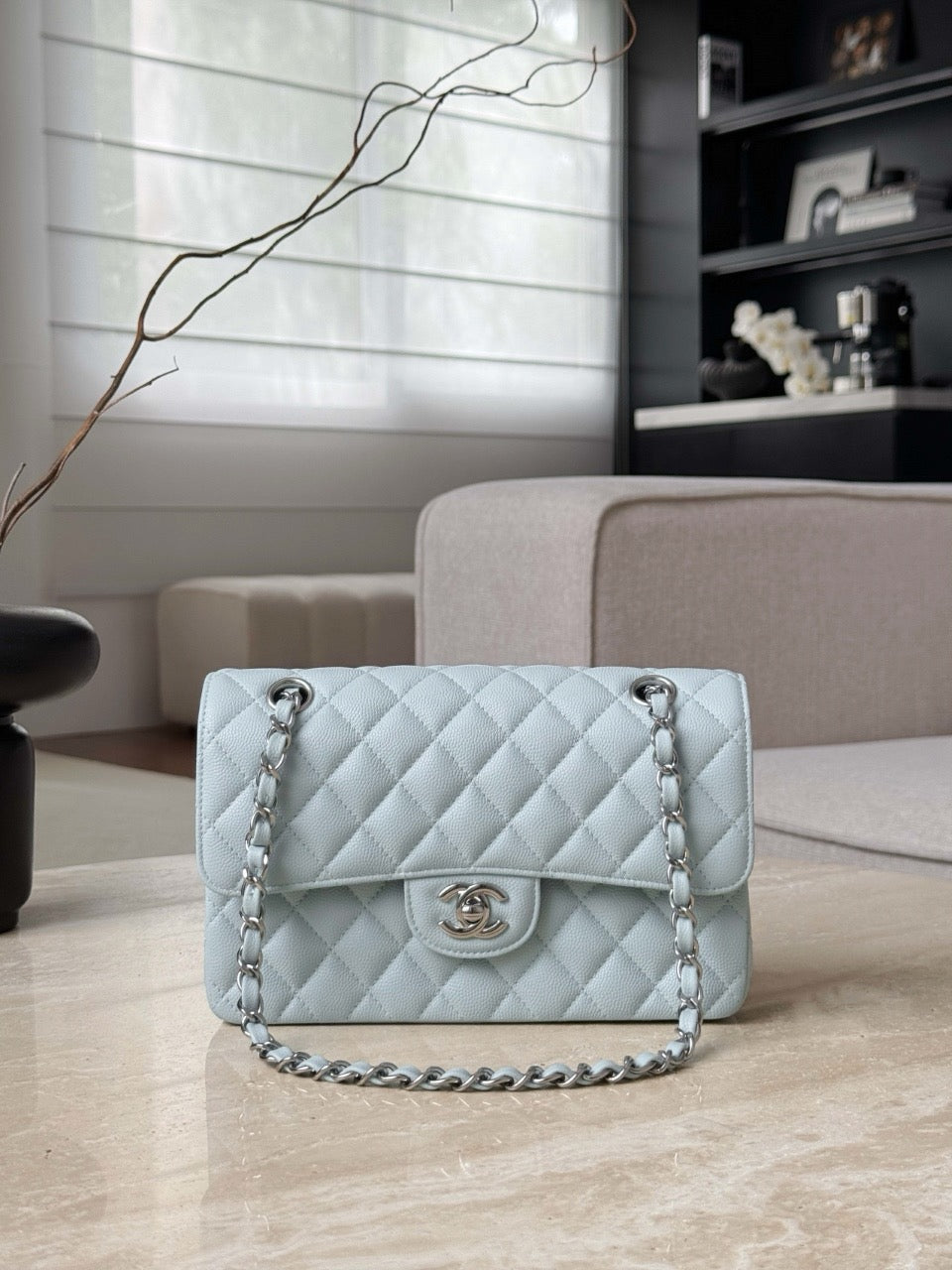 Cf23 Silver Hardware , Caviar # 4222