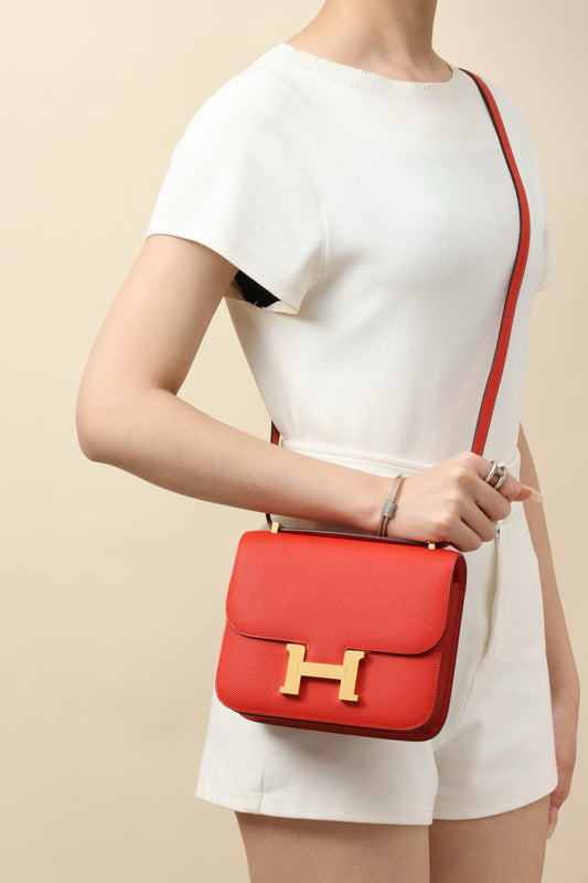 CJ19 19 cm , Heart Red Epsom leather GHW #4320