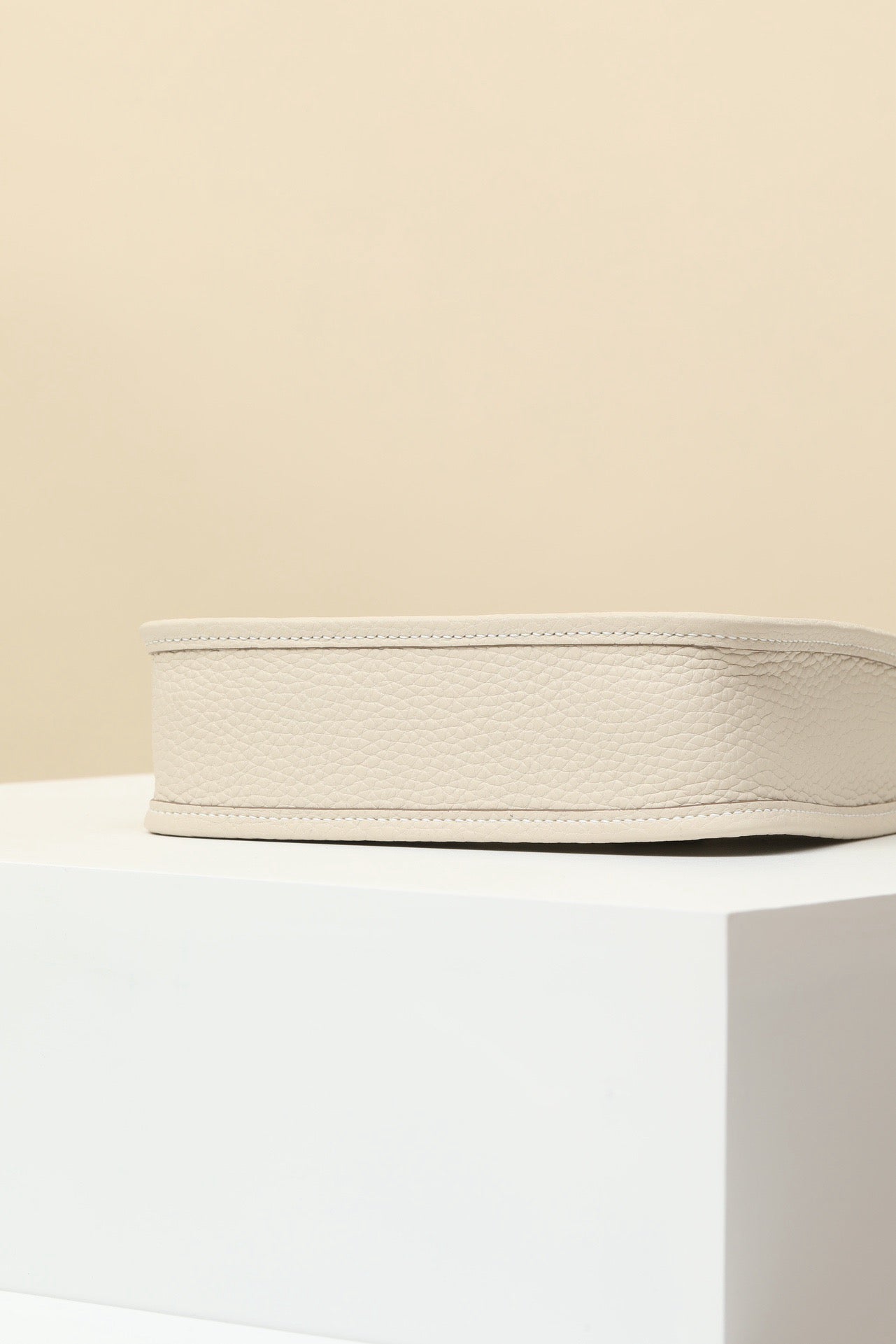 YF16 CC10 Milkshake White Clemence bull leather crossbody bag  ,GHW#4433