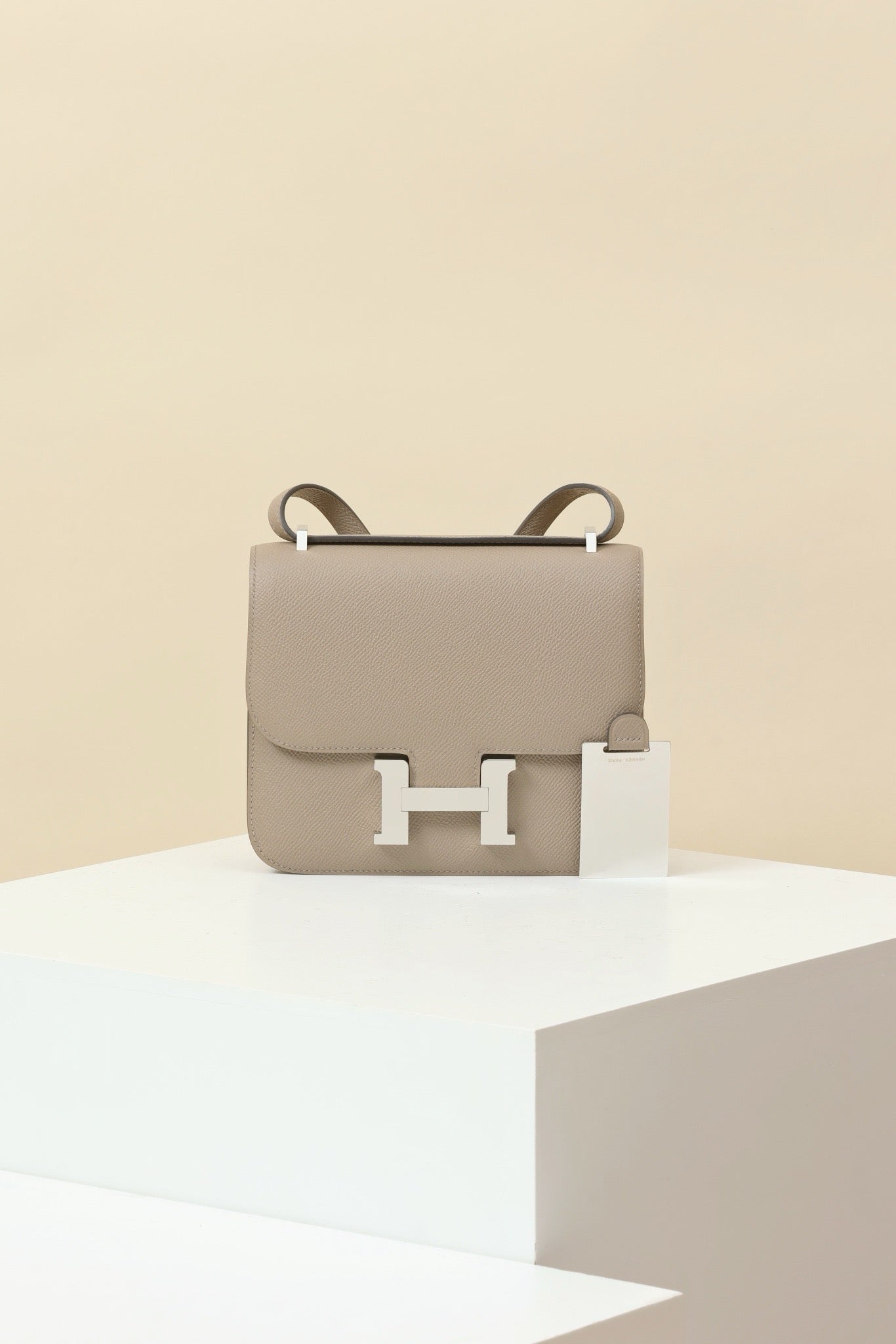 CJ19 19 cm , Asphalt Grey Epsom leather PHW #4328