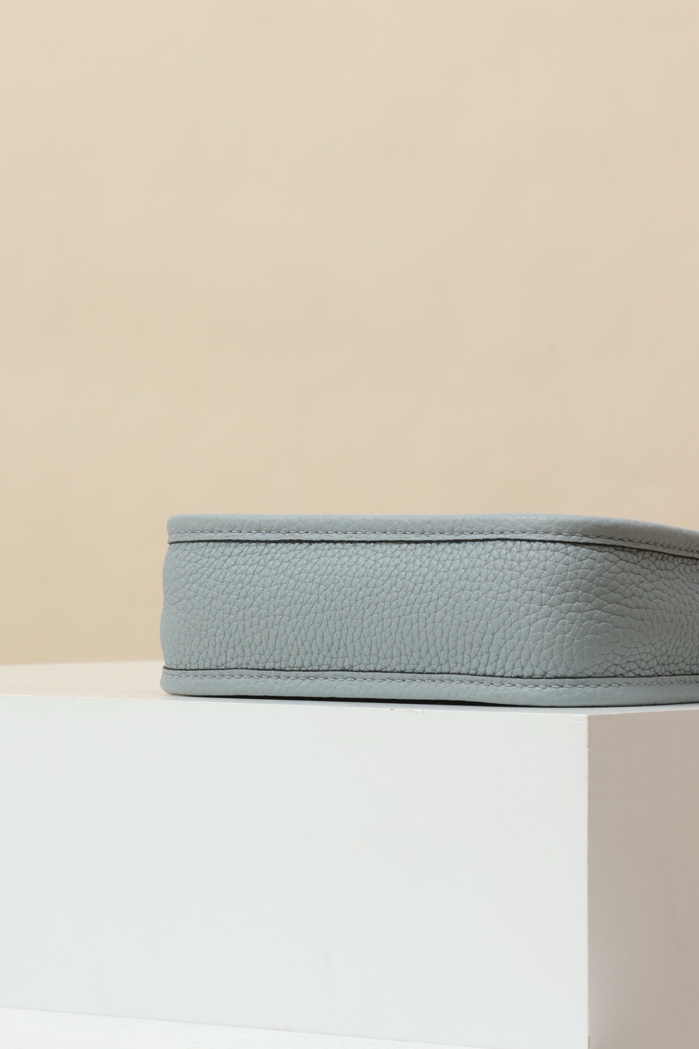 YF16 8U Glacier Blue , Clemence bull leather crossbody bag  , PHW #4396