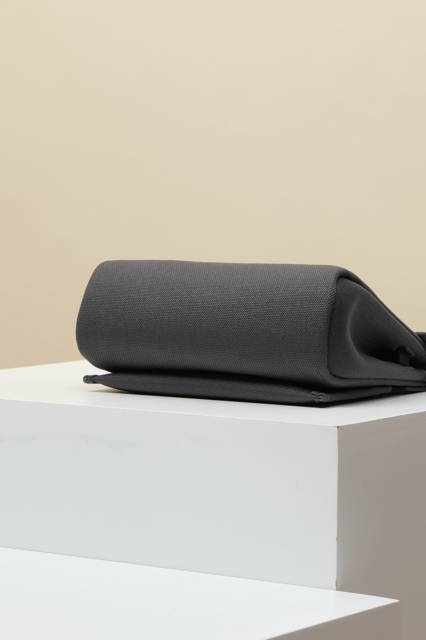 HB20 85 Gris Ardoise  H Viking Canvas and Hunter Leather Shoulder Bag PHW #4642