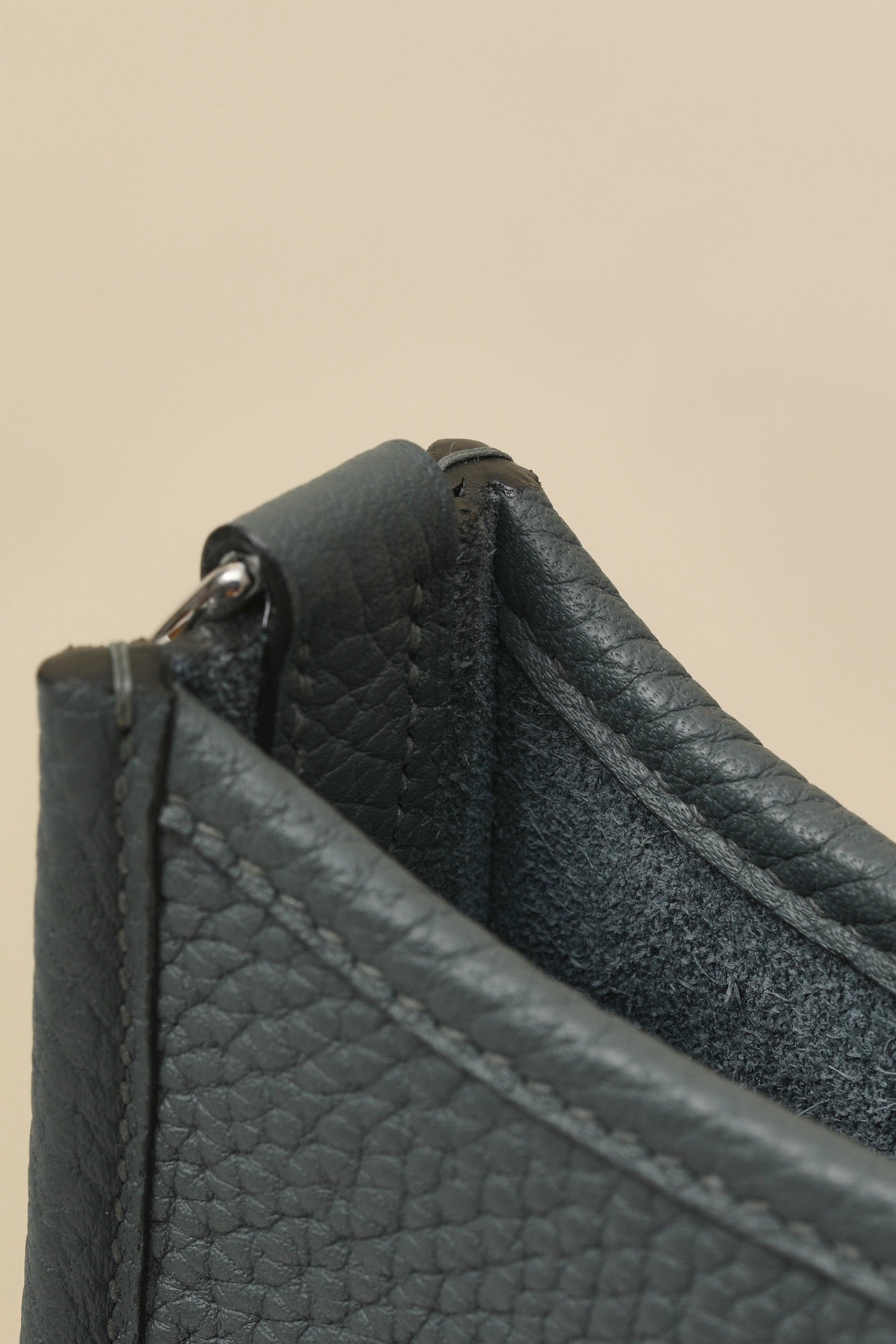 YF16 N7 Storm Blue ,Clemence bull leather crossbody bag  , PHW #4422