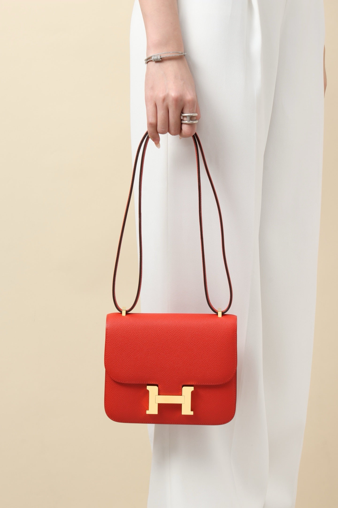 CJ19 19 cm , Heart Red Epsom leather GHW #4320