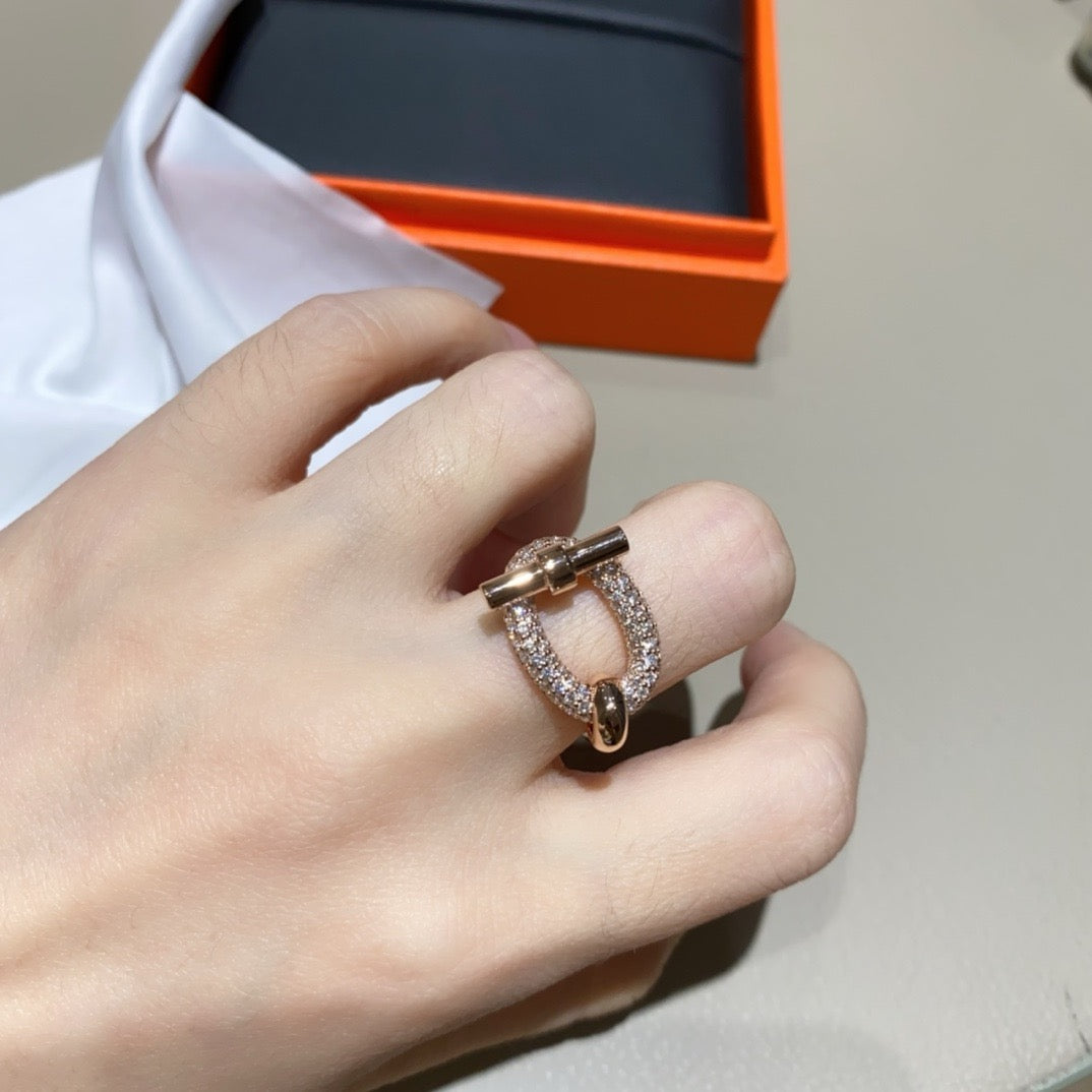 خاتم ايرميه ذهب عيار 18 , الماس vvs1