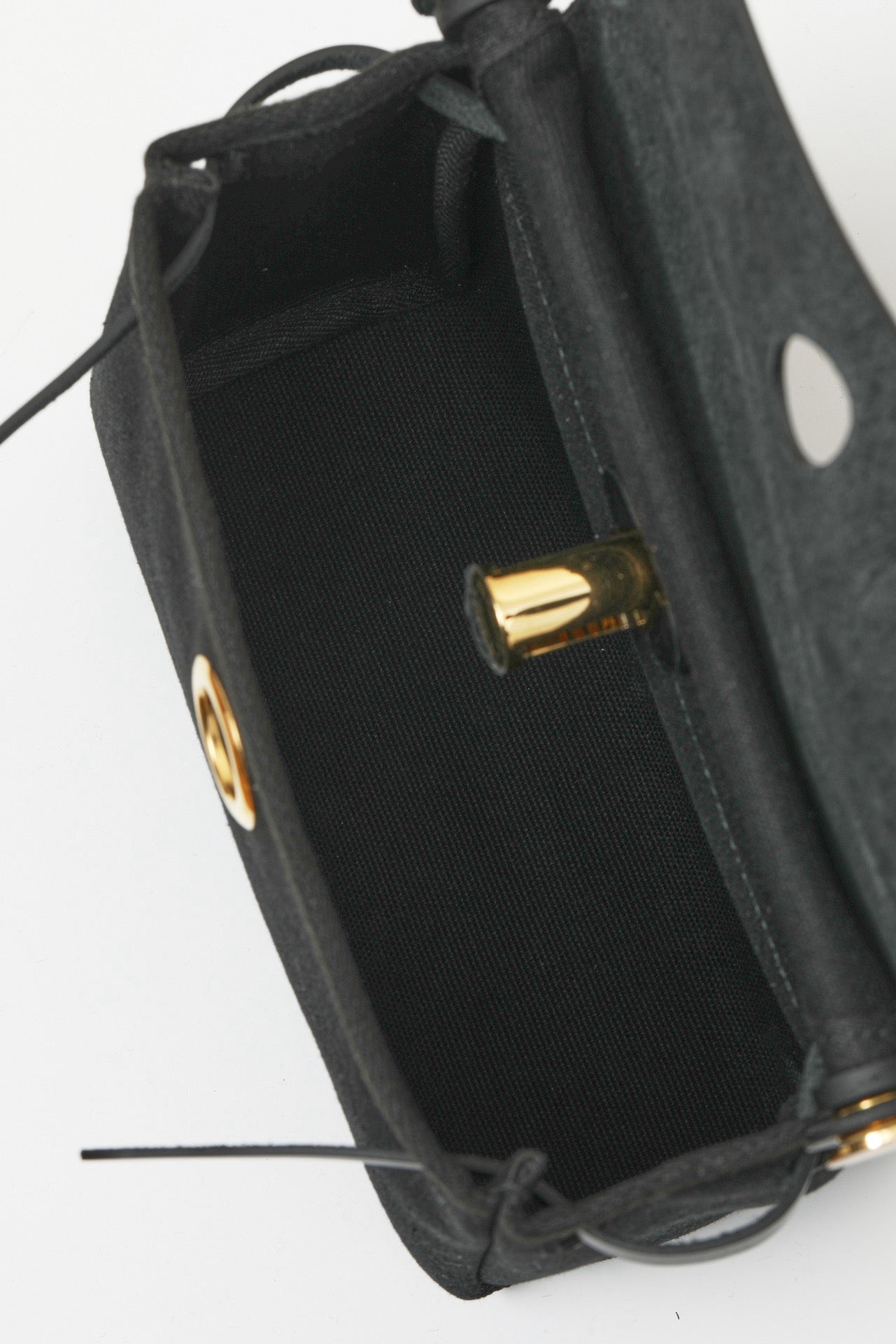 HB20 CK89 Black H Viking Canvas and Hunter Leather Shoulder Bag GHW #4633