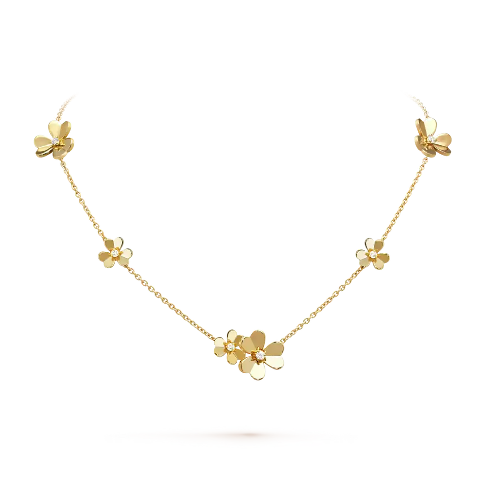 Frivole Necklace, 9 flowers