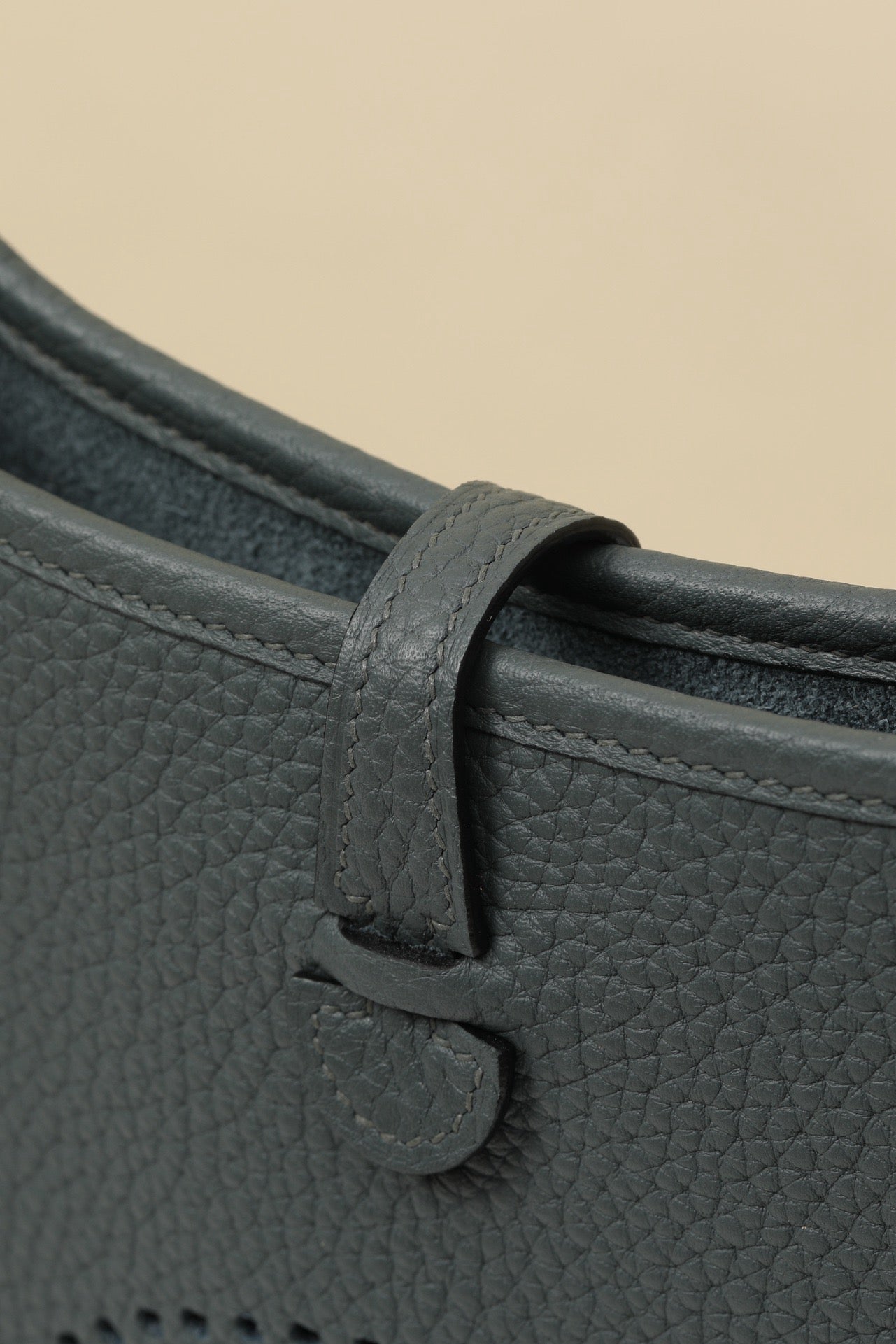 YF16 N7 Storm Blue ,Clemence bull leather crossbody bag  , GHW #4421