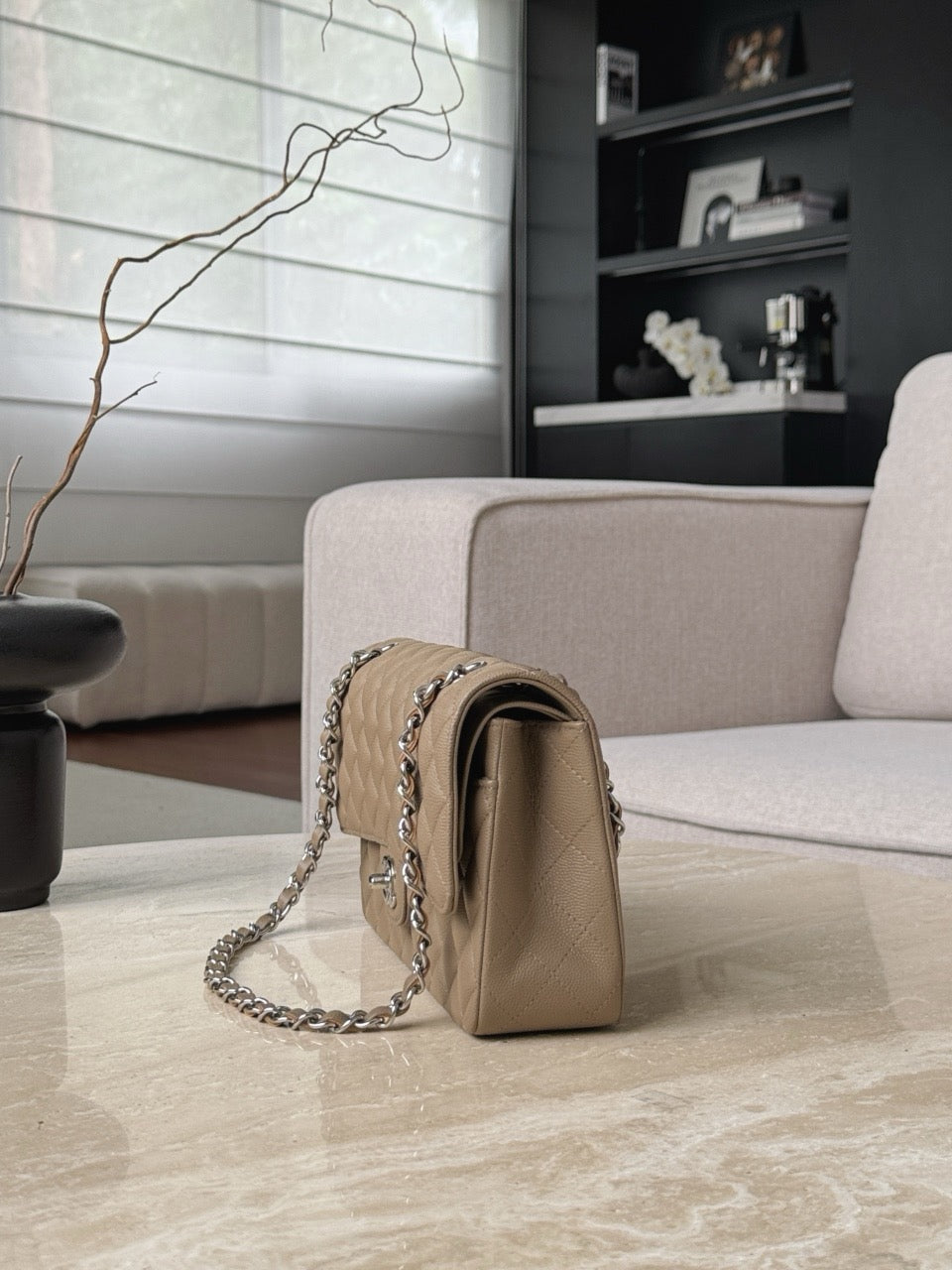 Cf25 Silver Hardware , Caviar # 4197