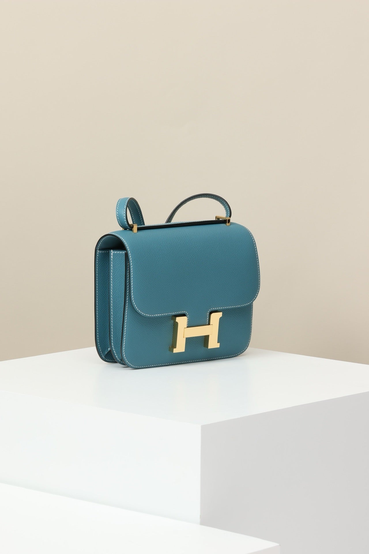 CJ19 19 cm , New Denim Blue Epsom leather GHW #4303