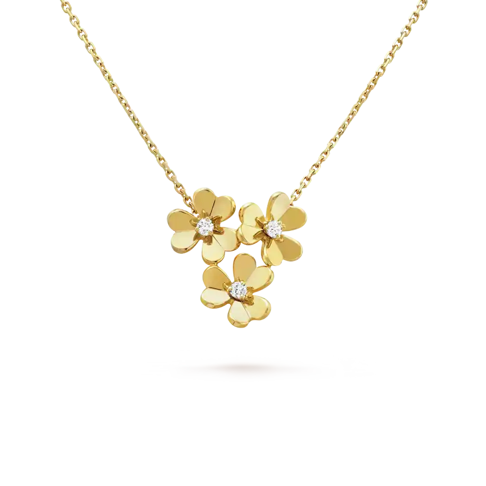 Frivol Necklace, 3 Flowers, Mini Model