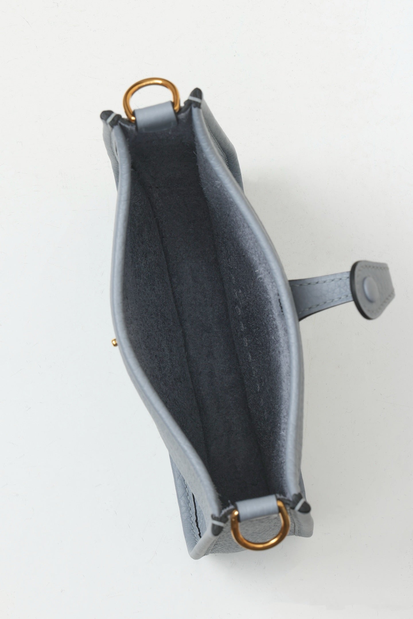 YF16 J7 Aegean Blue, Clemence bull leather crossbody bag  , GHW #4407