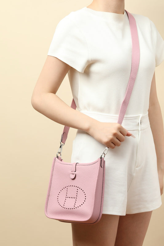 YF16 X9 Malva PurpleClemence bull leather crossbody bag  ,PHW#4439