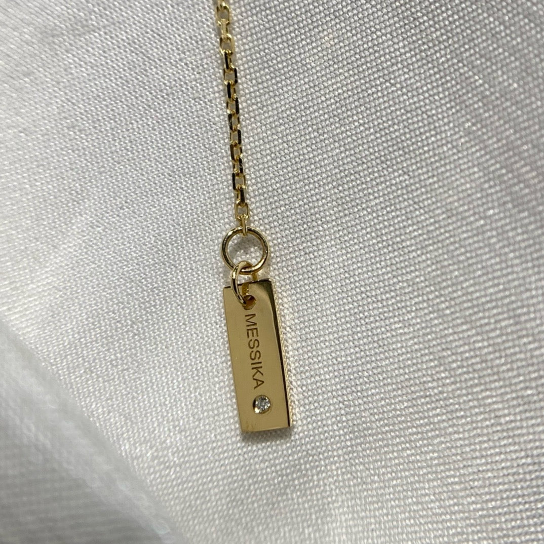 سلسال ميسيكا ذهب عيار 18 , الوزن 6.5 جرام الماس vvs1