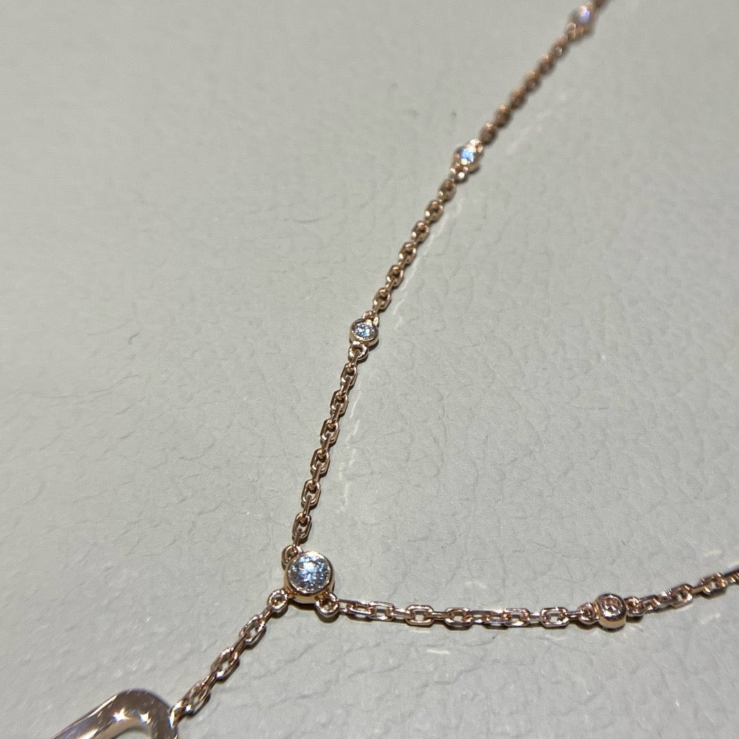 سلسال ميسيكا ذهب عيار 18 , الوزن 3.6 جرام الماس vvs