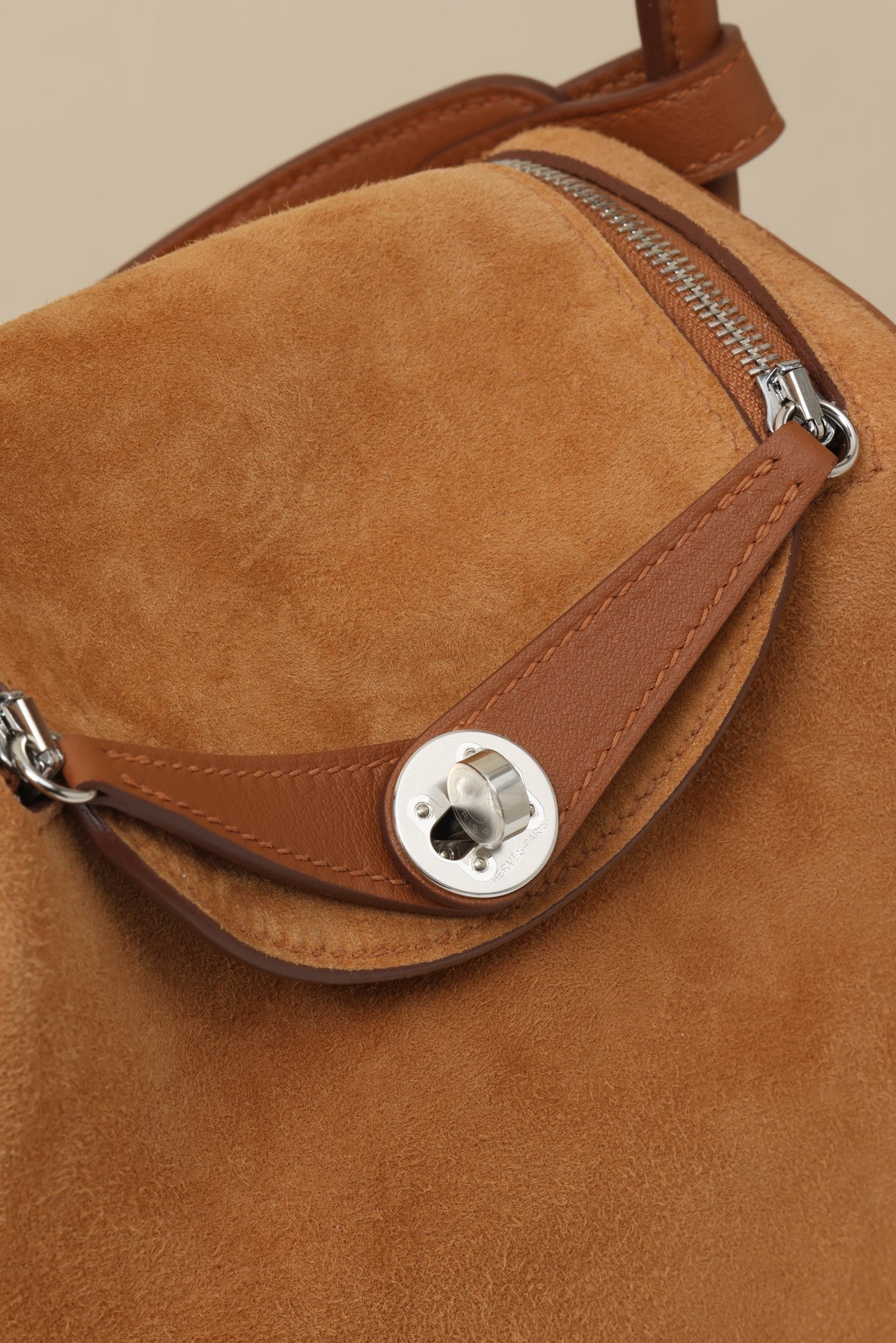 LD19 , Swift leather combined with suede CK37 Gold  PHW#4629