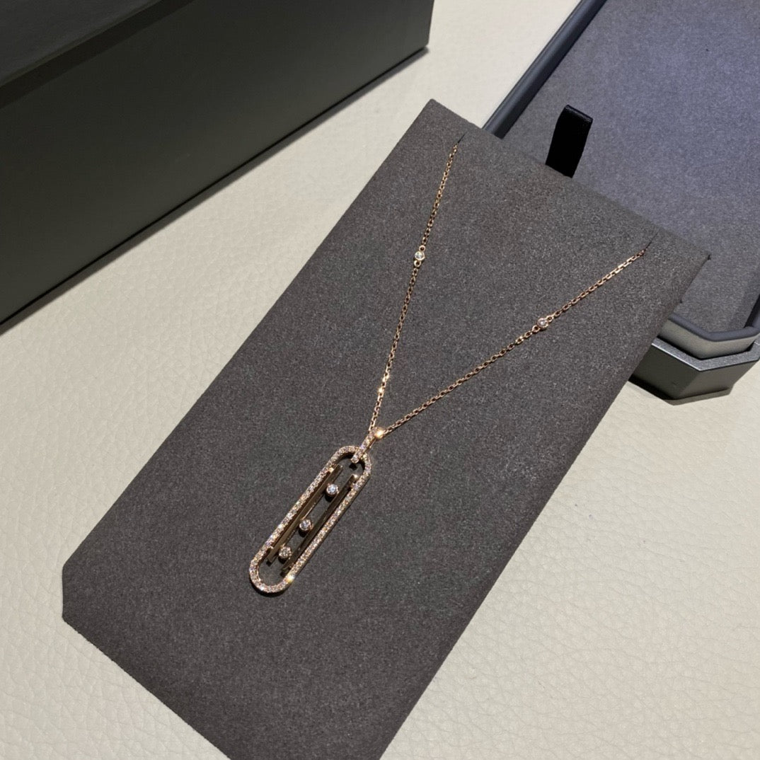 سلسال ميسيكا ذهب عيار 18 , الوزن 11.8 جرام الماس vvs1