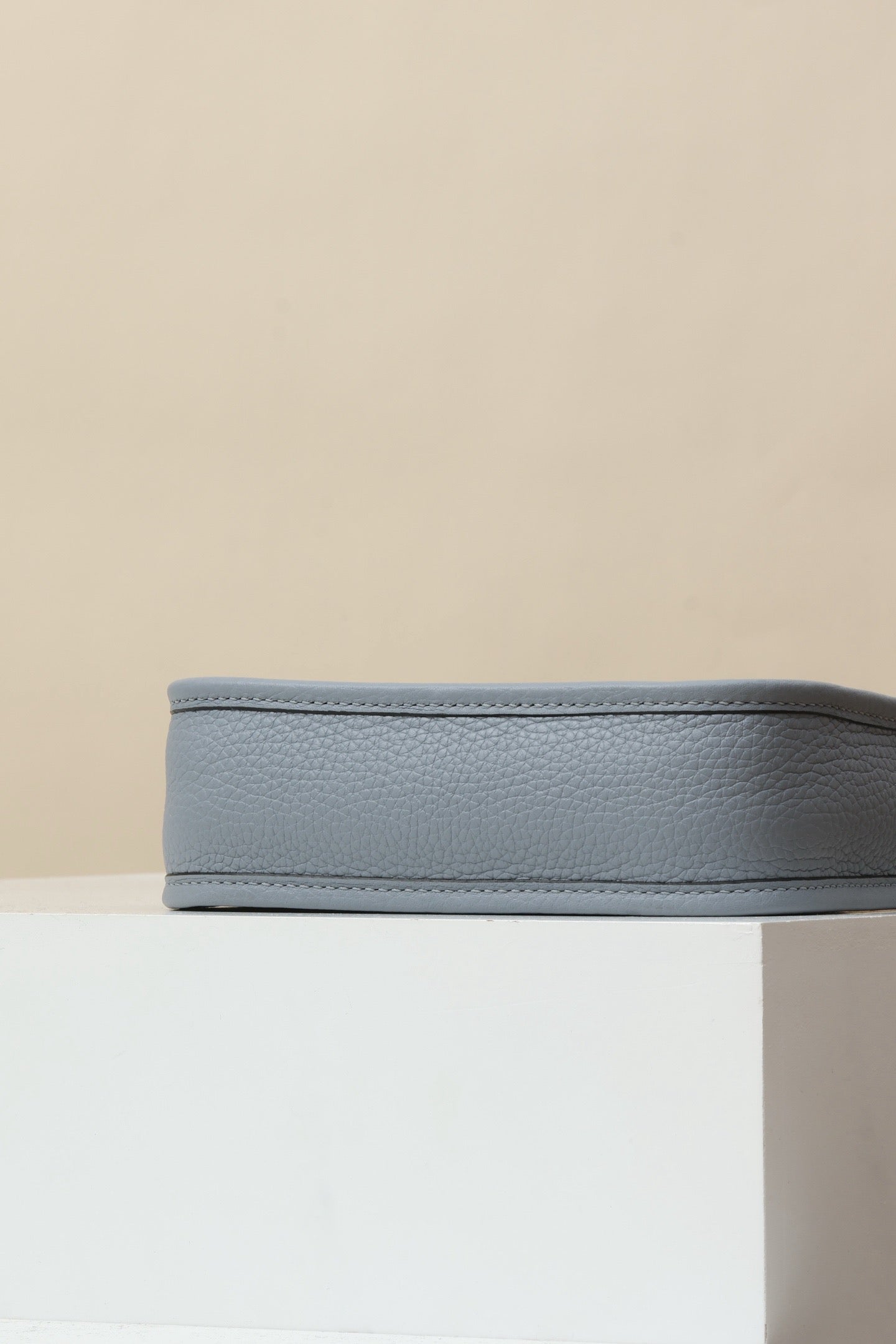 YF16 J7 Aegean Blue, Clemence bull leather crossbody bag  , PHW #4408