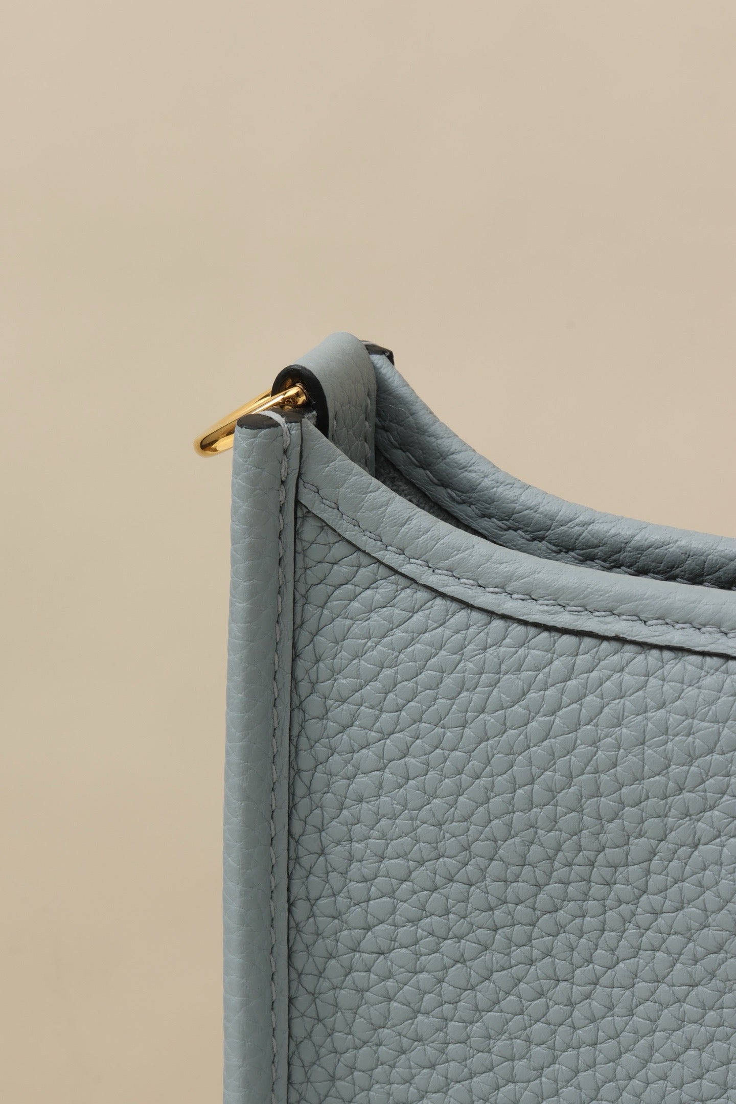 YF16 8U Glacier Blue , Clemence bull leather crossbody bag  , PHW #4396