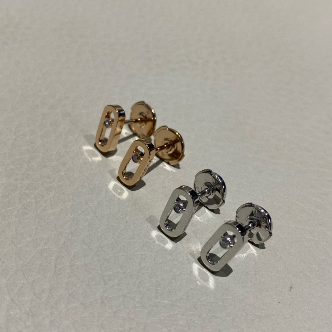 ميسيكا اقراط ذهب عيار 18 , 2.4  جرام , الماس vvs