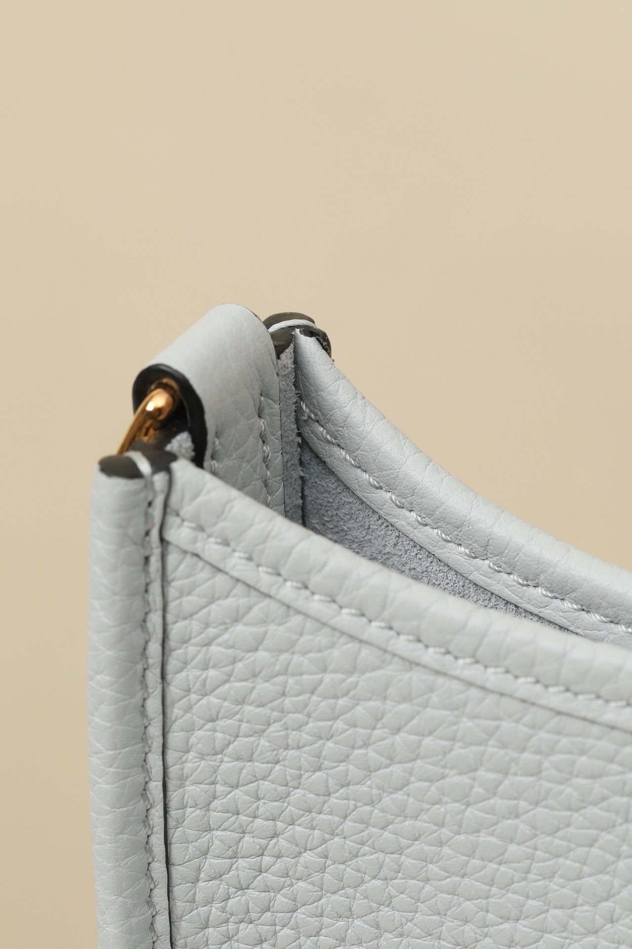 YF16 08 Holy Grail Blue ,Clemence bull leather crossbody bag  , GHW #4420