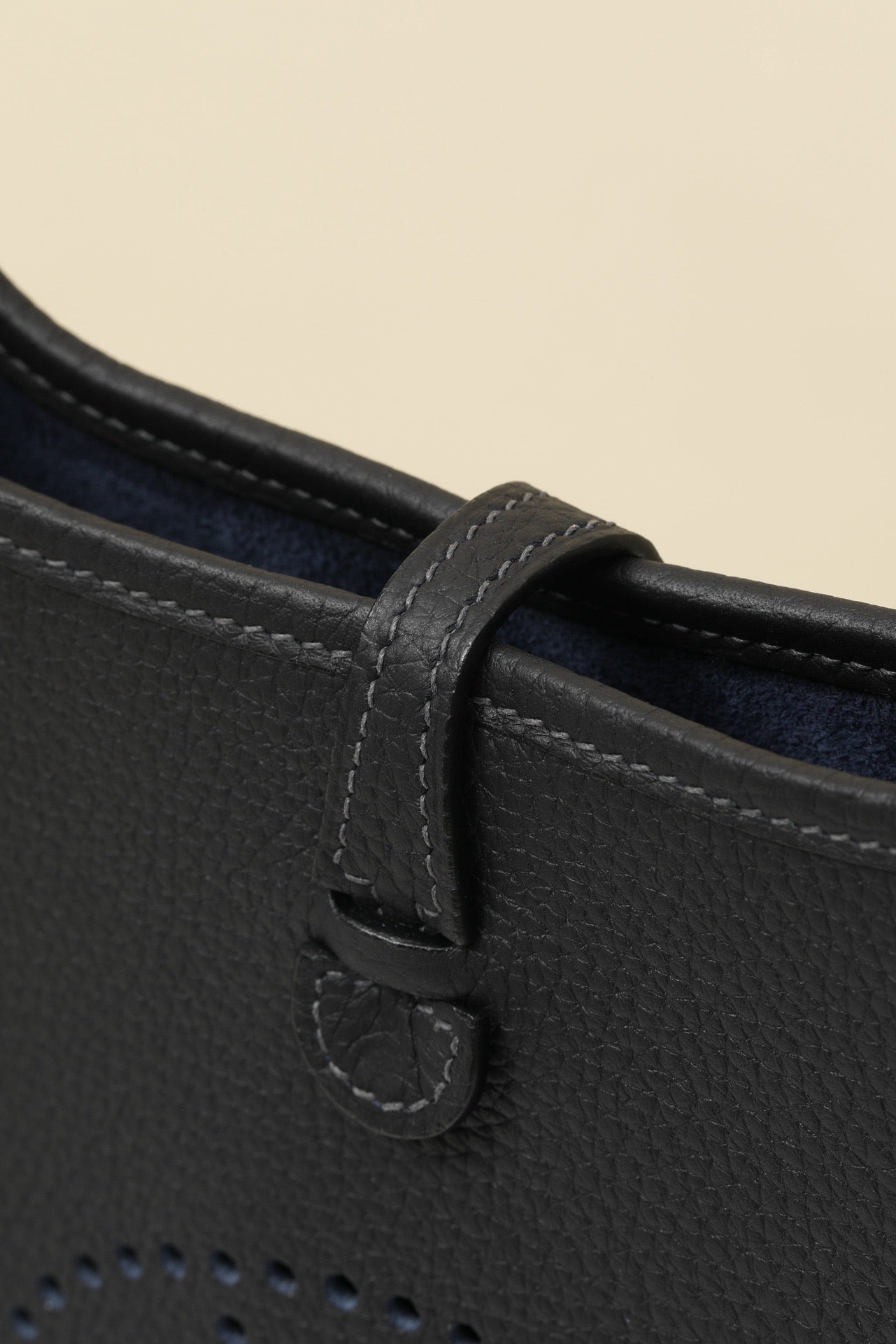 YF16 3Y Ice Blue ,Clemence bull leather crossbody bag  , PHW #4424